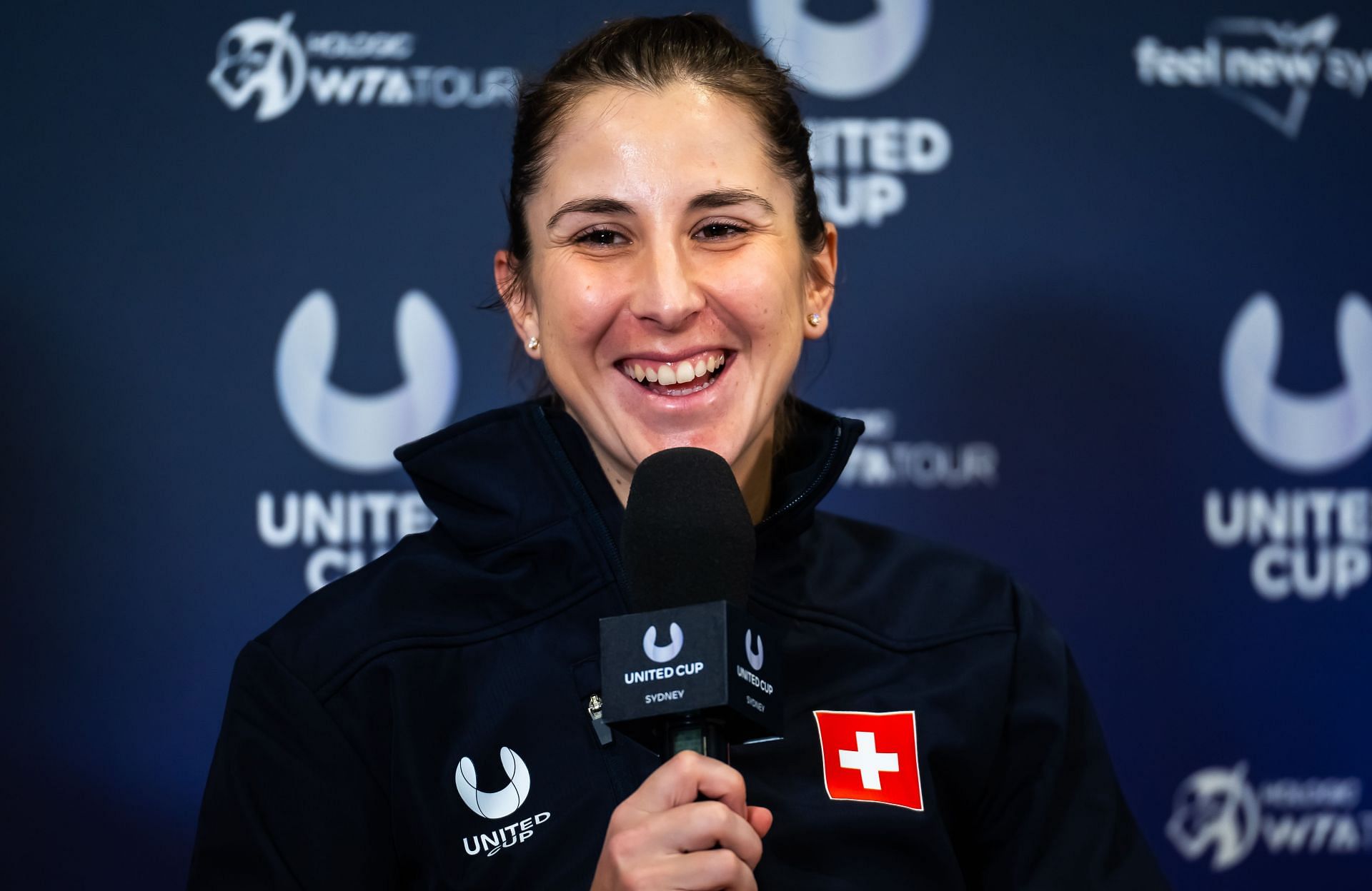 Bencic at the 2025 United Cup - Sydney: (Source: Getty)