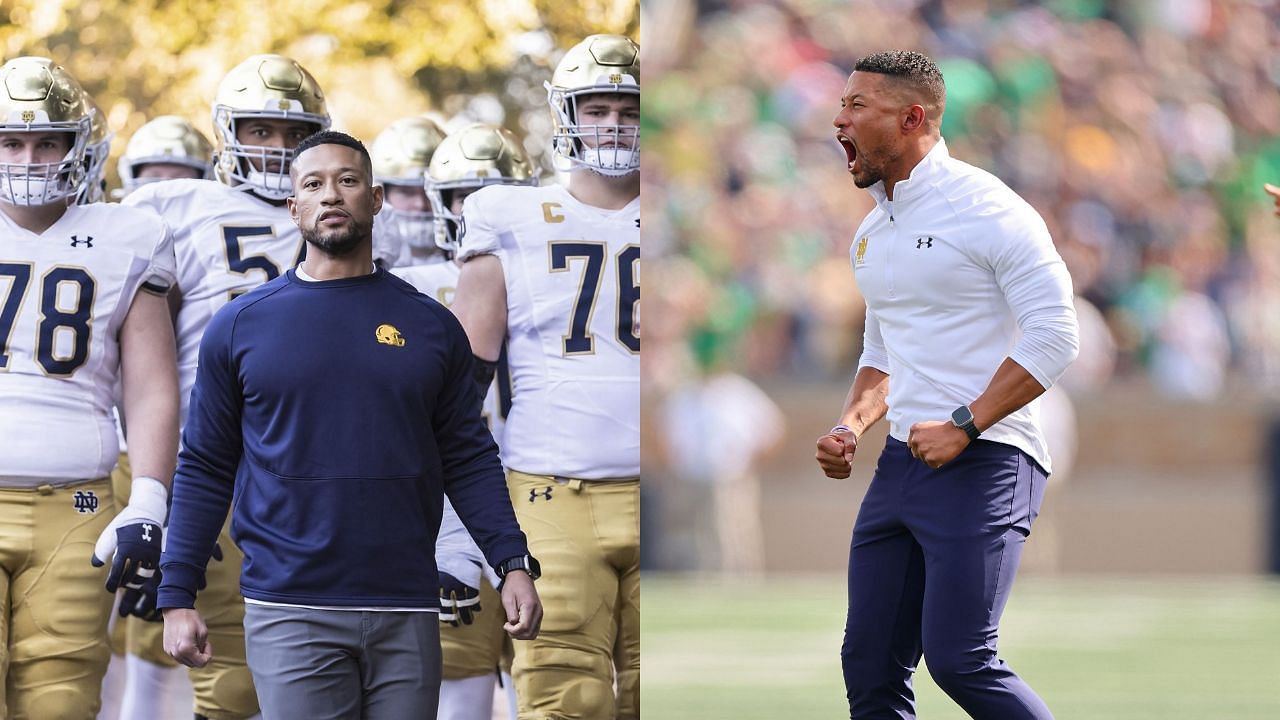 Notre Dame HC Marcus Freeman offers insight on the team&rsquo;s special uniforms for CFPs