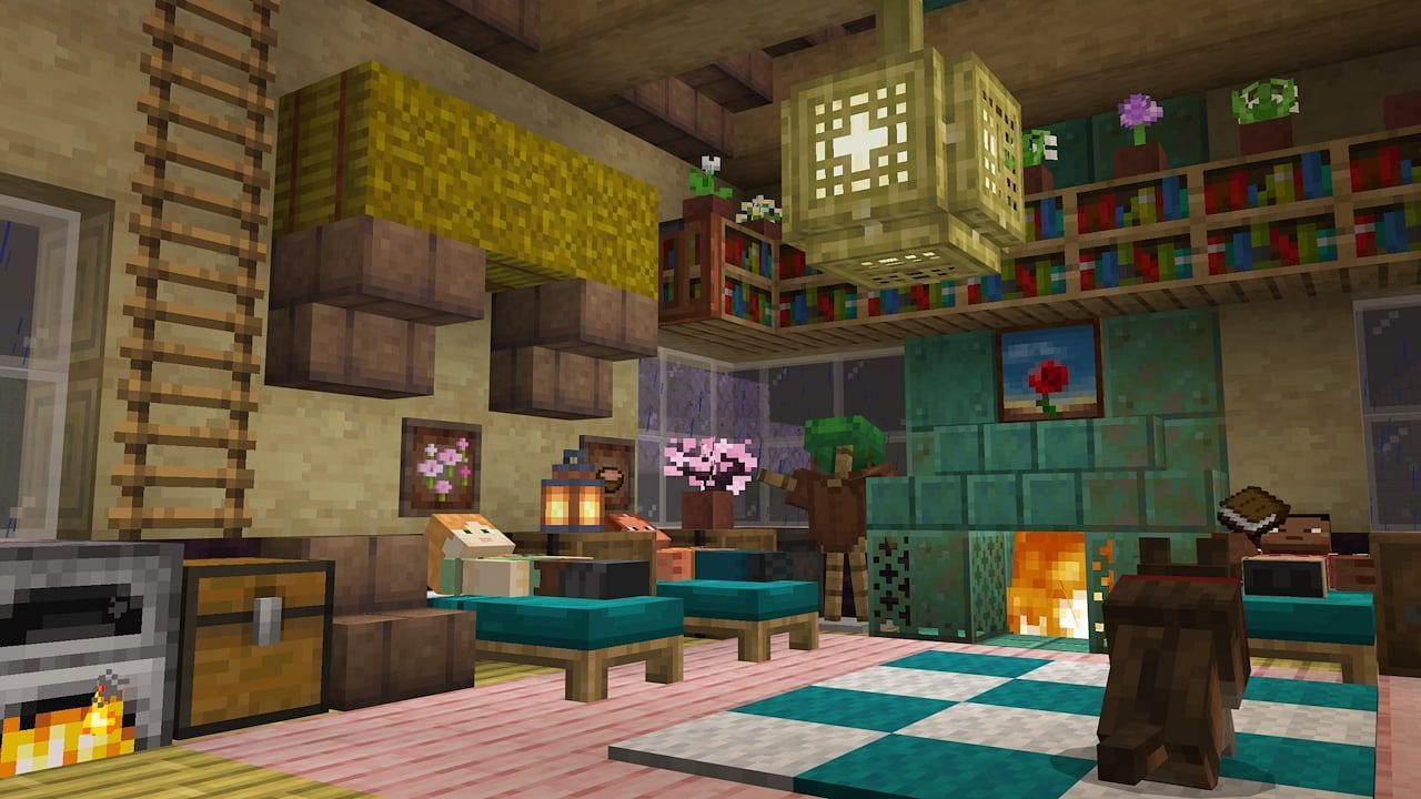 The sleep screen has been updated in Minecraft Bedrock 1.21.50 update (Image via Mojang)