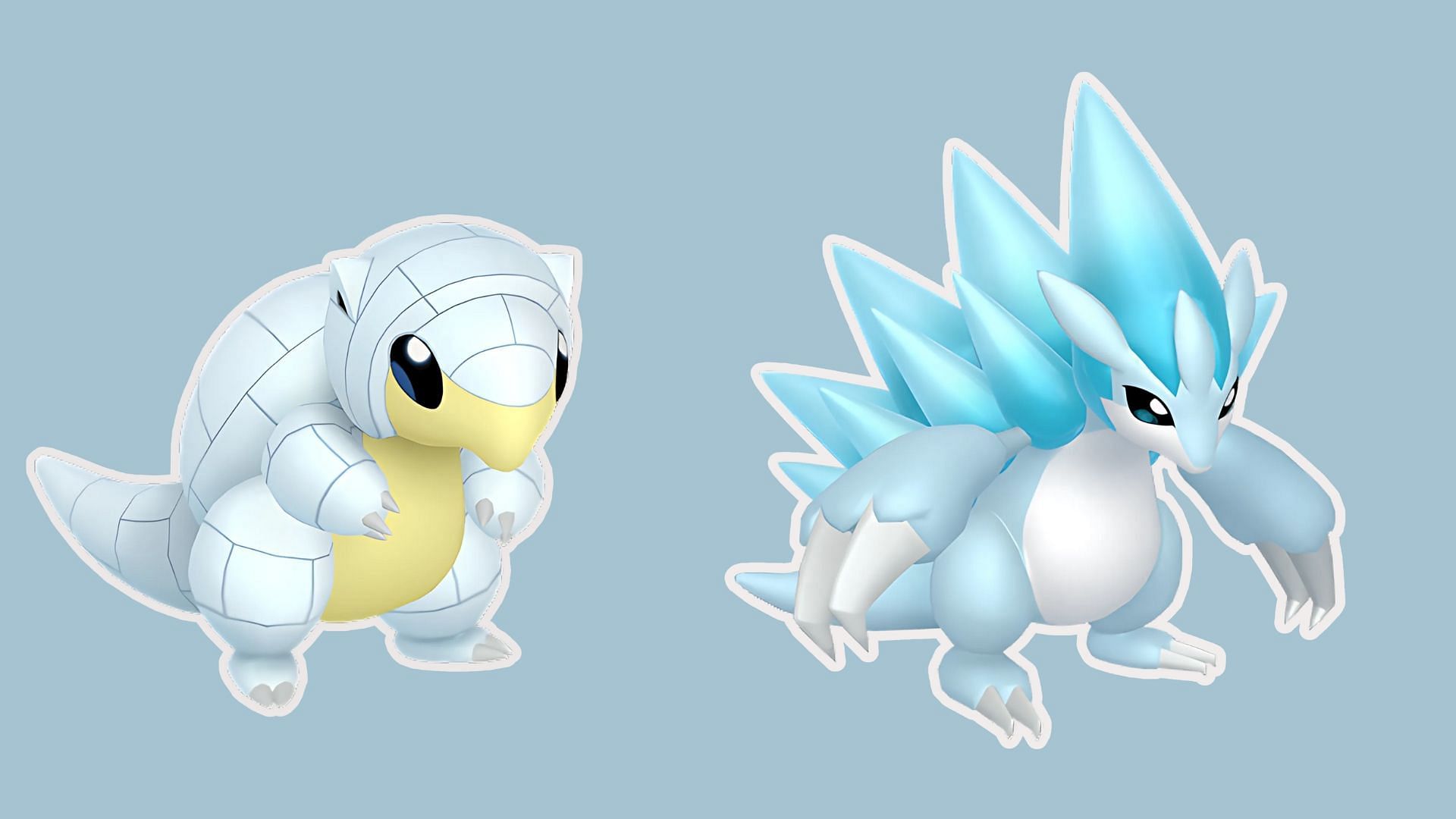 Alolan forms of Sandshrew and Sandslash (Image via The Pokemon Company)