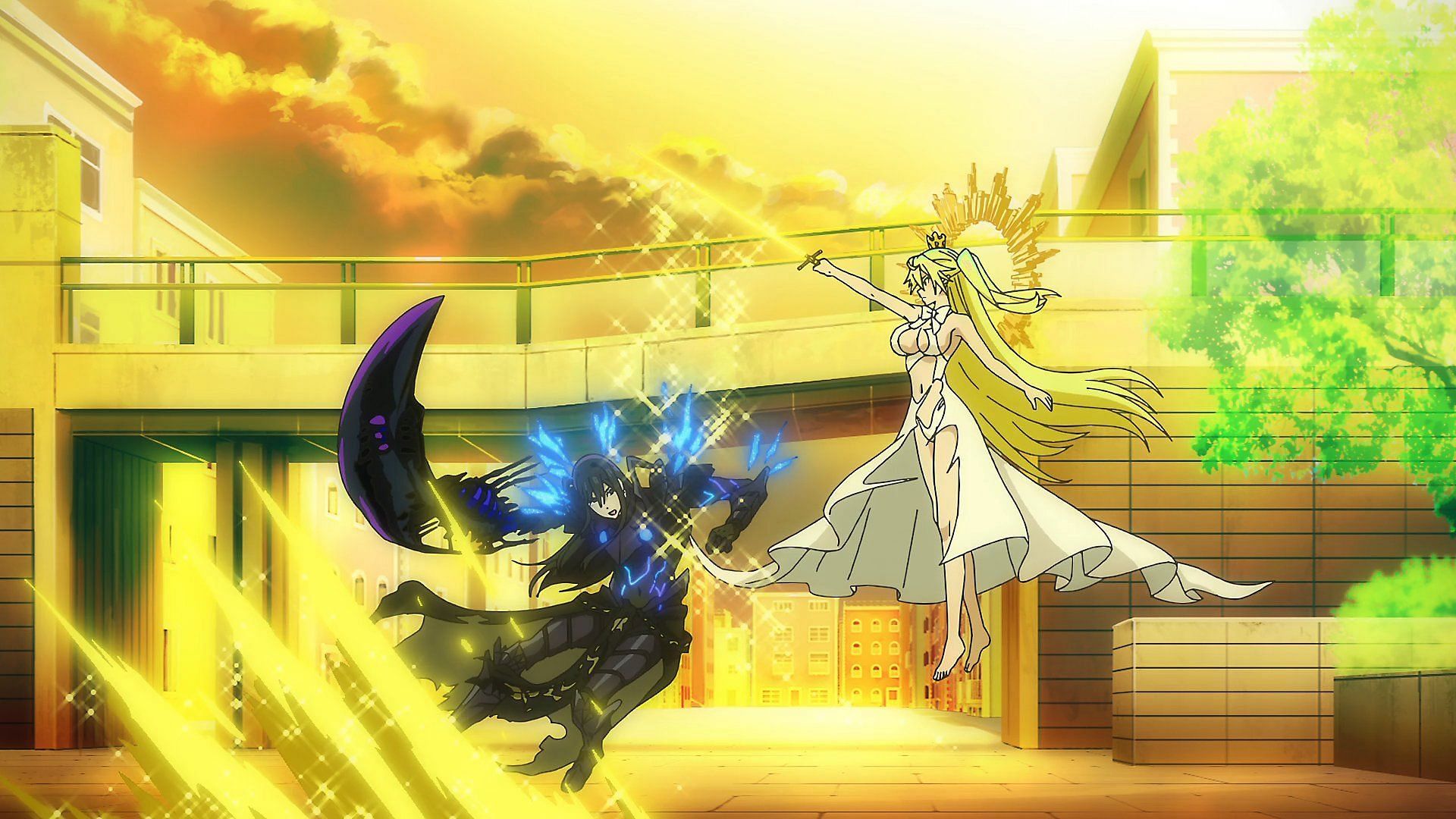 Veltol vs. Meldia in the episode (Image via J.C.Staff)