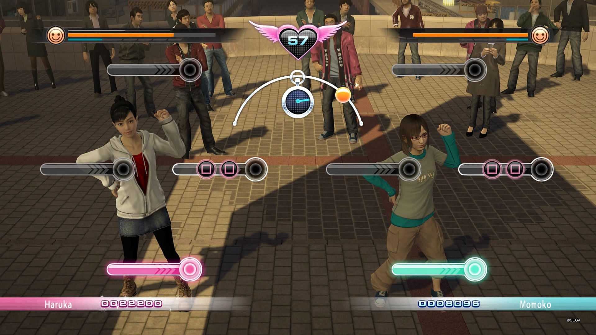 The dance battles provided a unique approach to the game (Image via Sega)