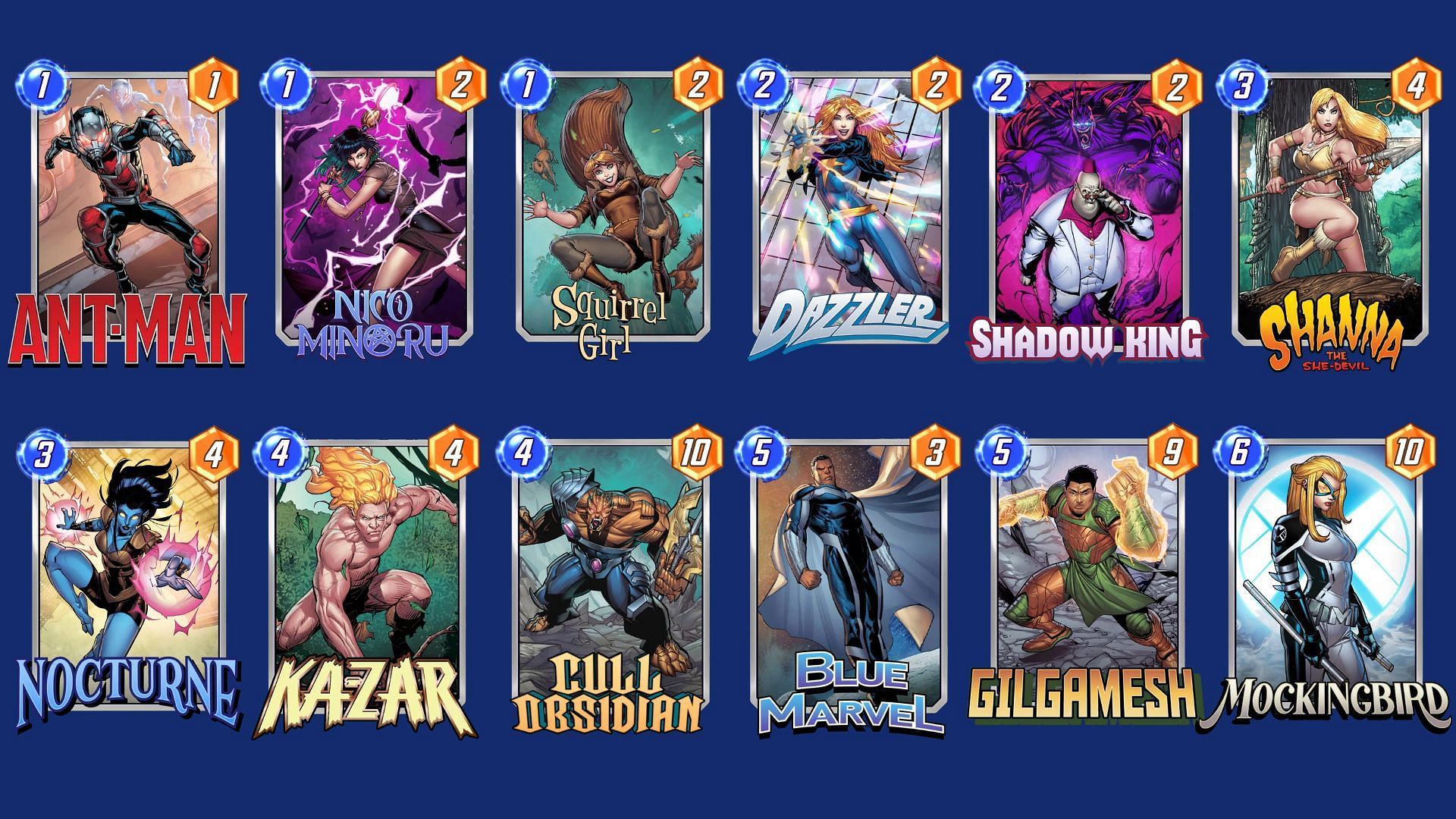 The Gilga King Zoo Deck is another low-cost Marvel Snap Gilgamesh deck you should check out (Image via Nuverse)