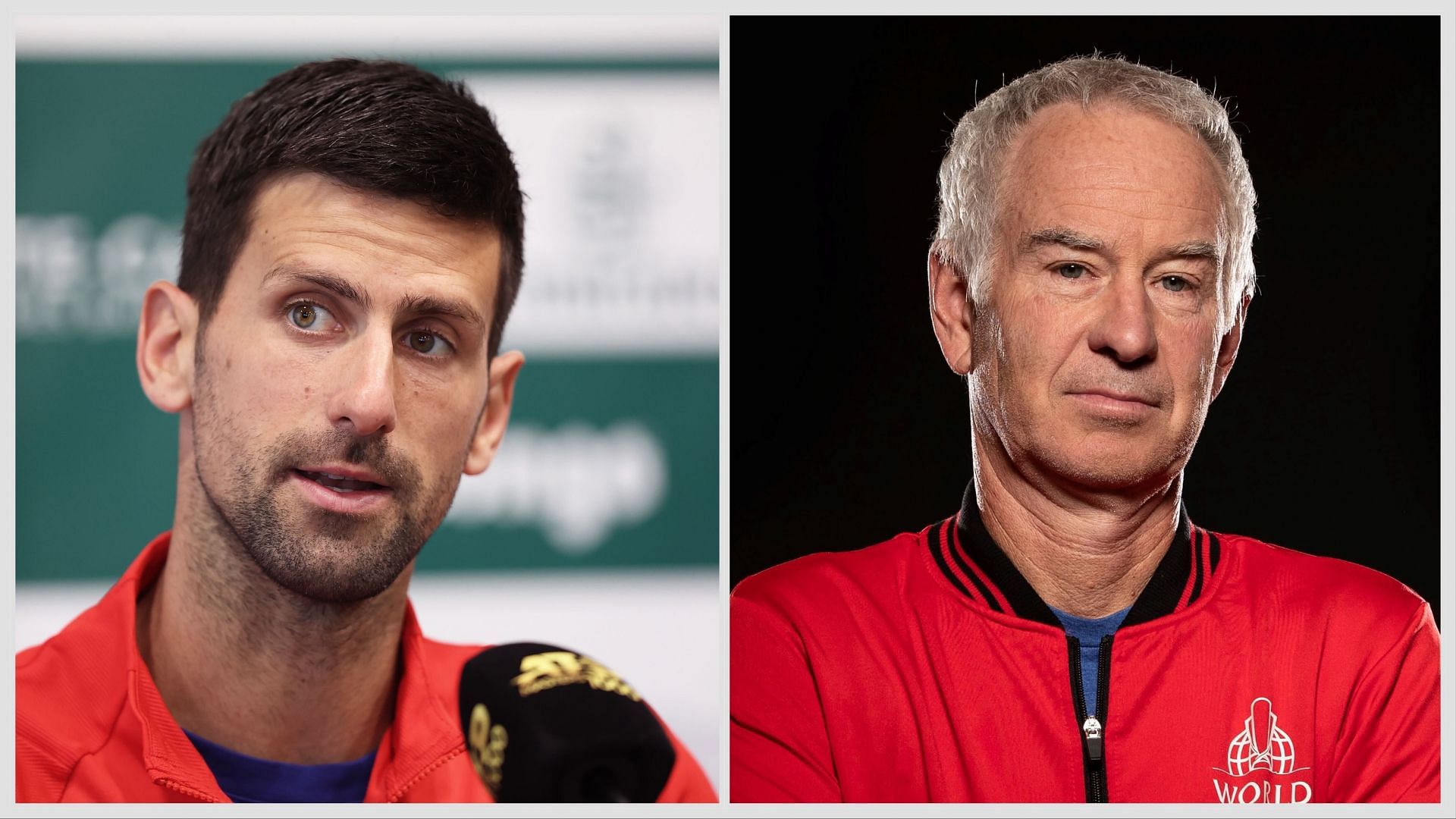 Novak Djokovic (L) &amp; John McEnroe (R) [Image Source: Getty Images]