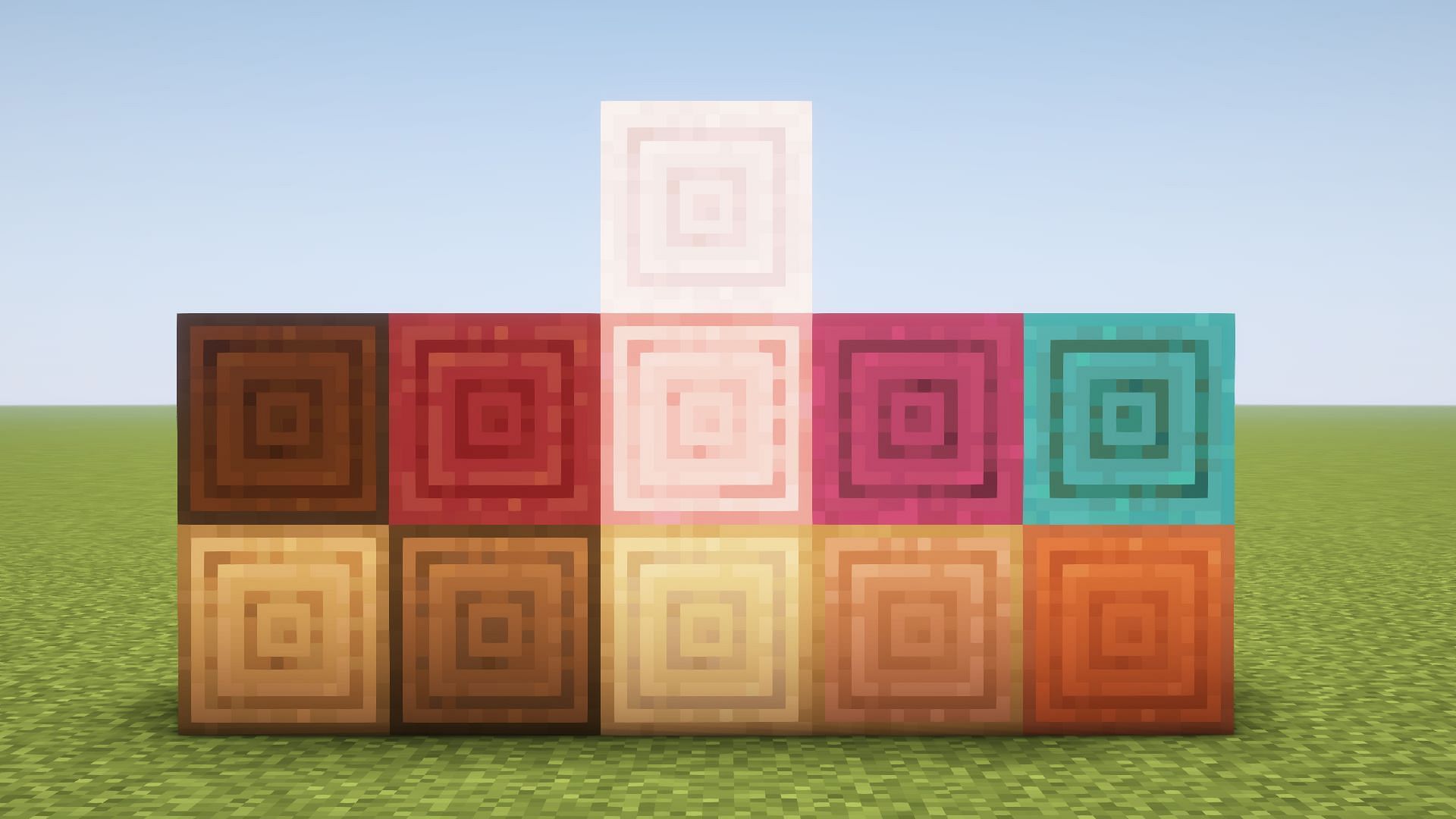 There are a total of 11 different wood colors (Image via Mojang Studios)