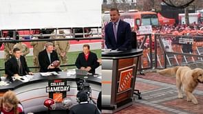 Who is the celebrity guest picker on College GameDay today? Looking at bowl week of crew of ESPN show