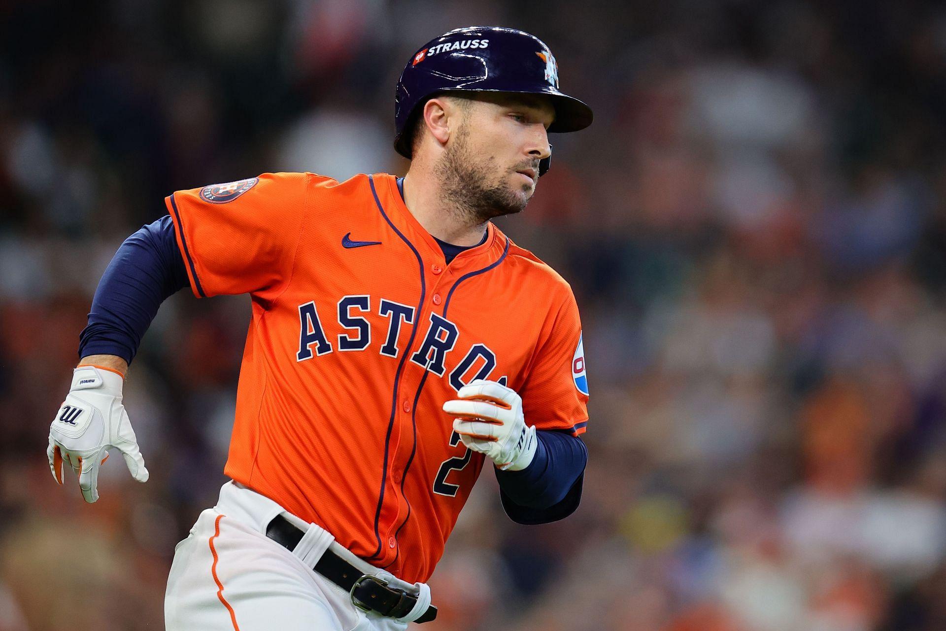 Alex Bregman in action against the Detroit Tigers - Source: Getty