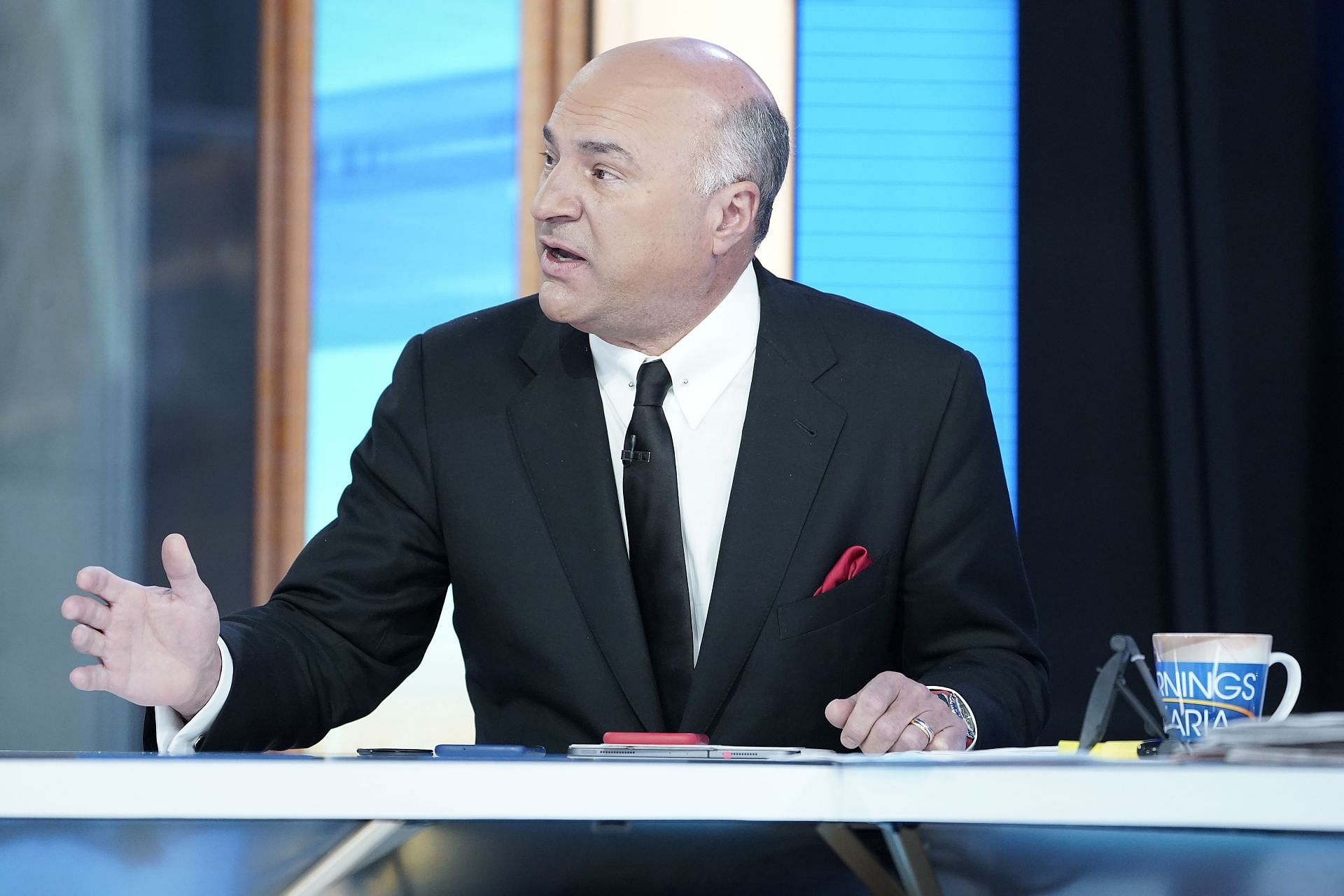 Kevin O&#039;Leary visits &quot;Mornings With Maria&quot; at Fox Business Network Studios (Image via Getty)