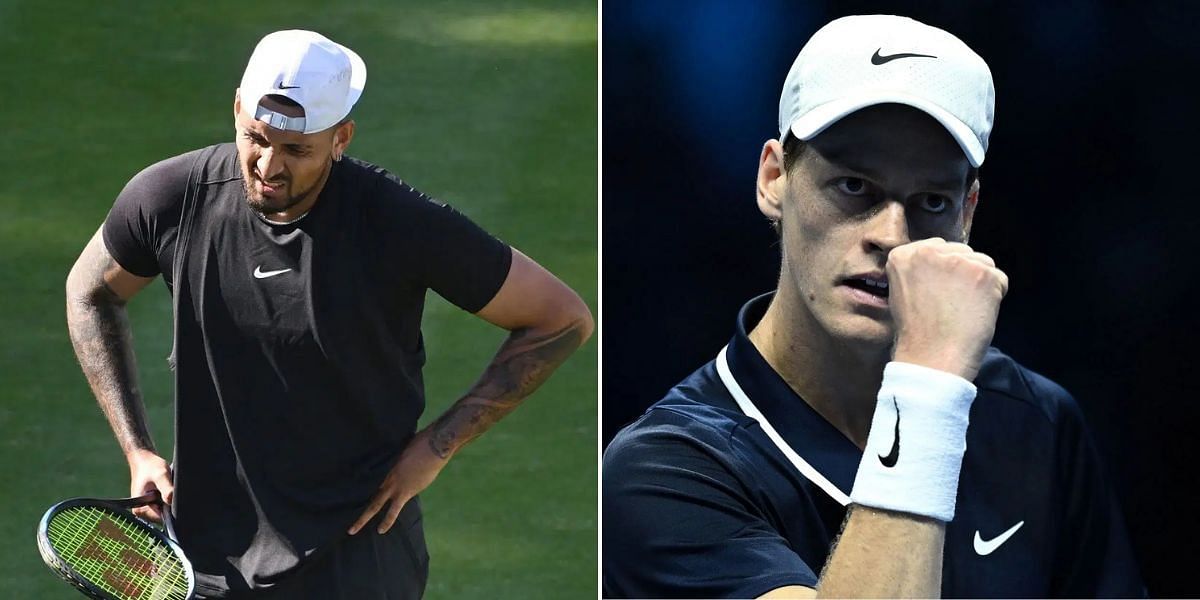 Nick Kyrgios (L), Jannik Sinner (R), Sources: Getty