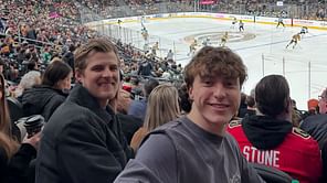 IndyCar driver Marcus Ericsson spotted at NHL team Vegas Golden Knights’ stadium for their derby game