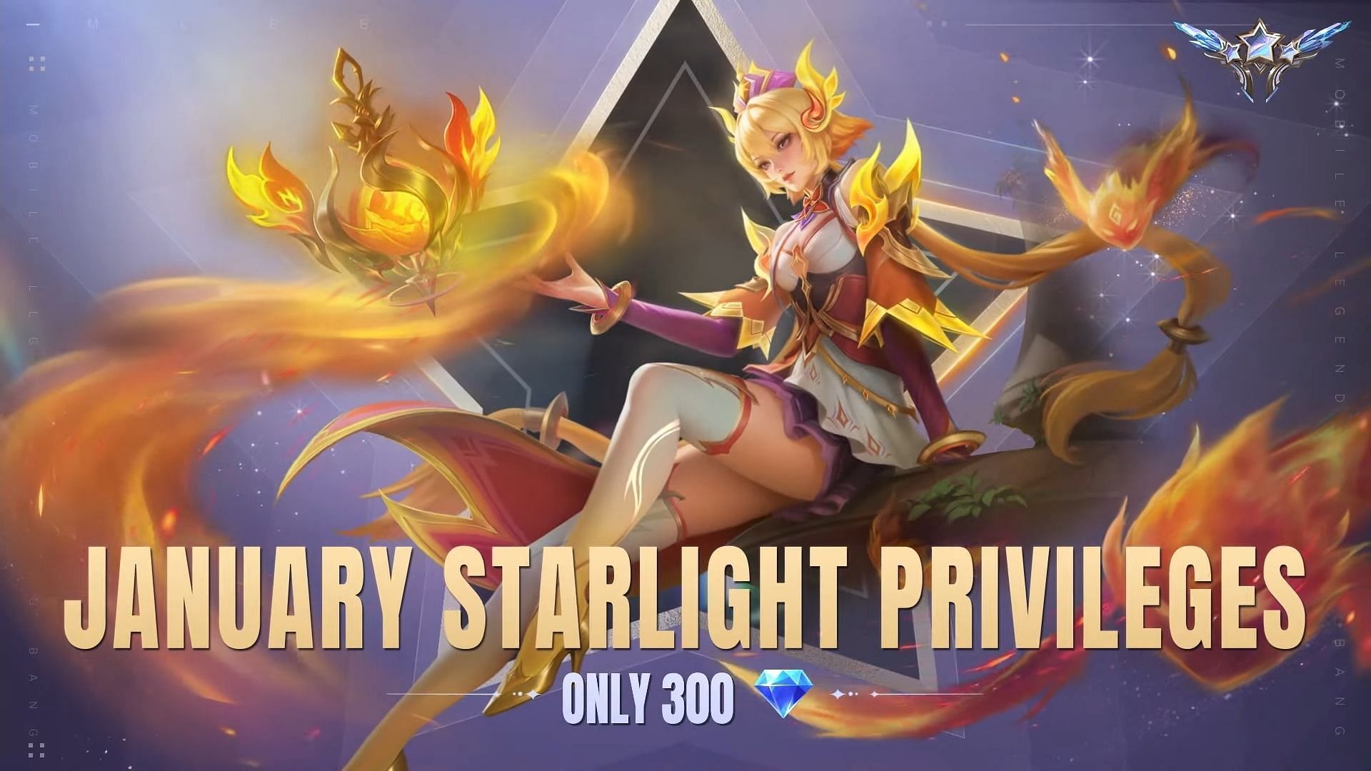 The basic Mobile Legends Bang Bang Starlight Pass costs only 300 Diamonds (Image via Moonton Games)