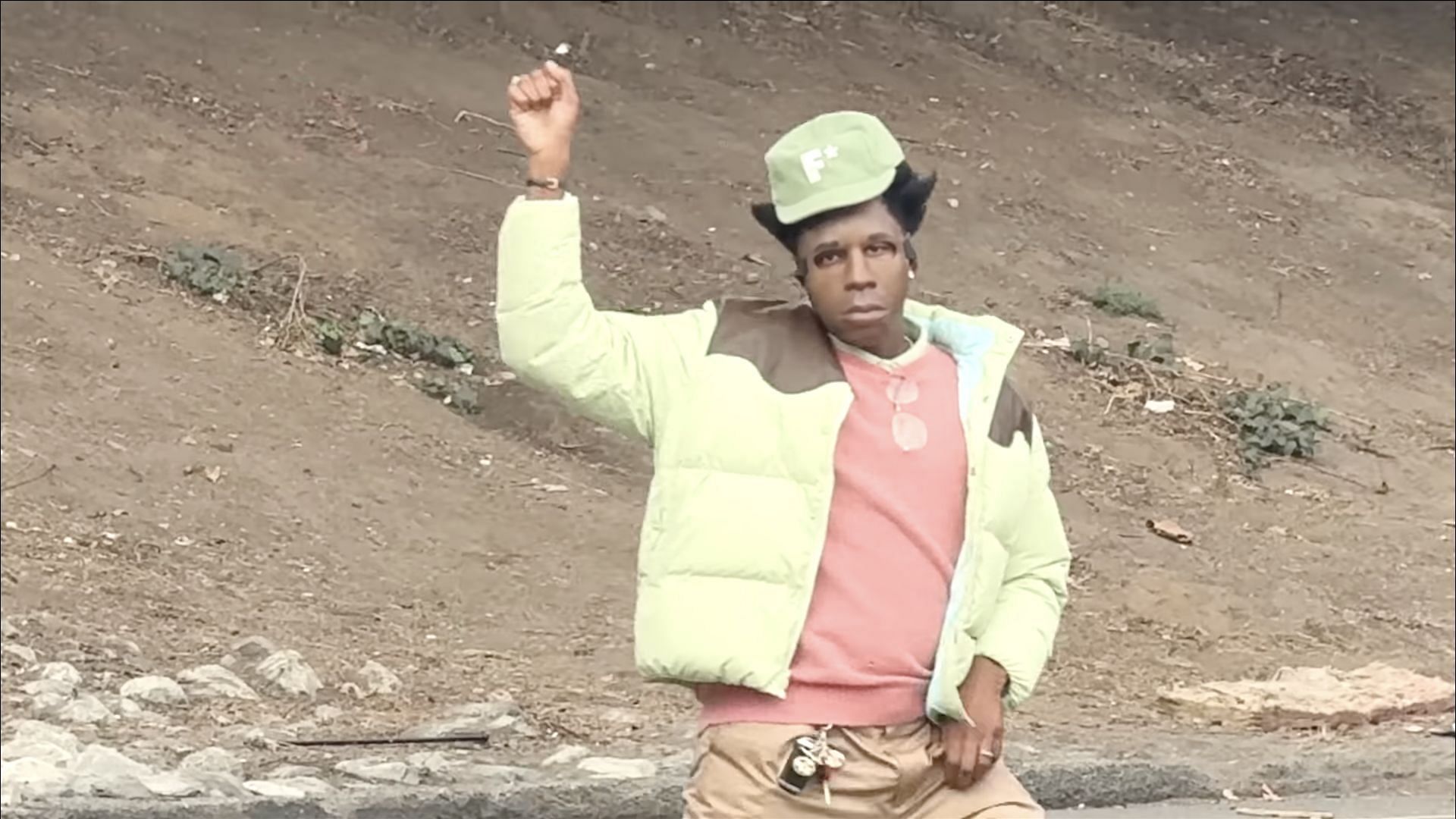 Tyler, The Creator in the music video for 