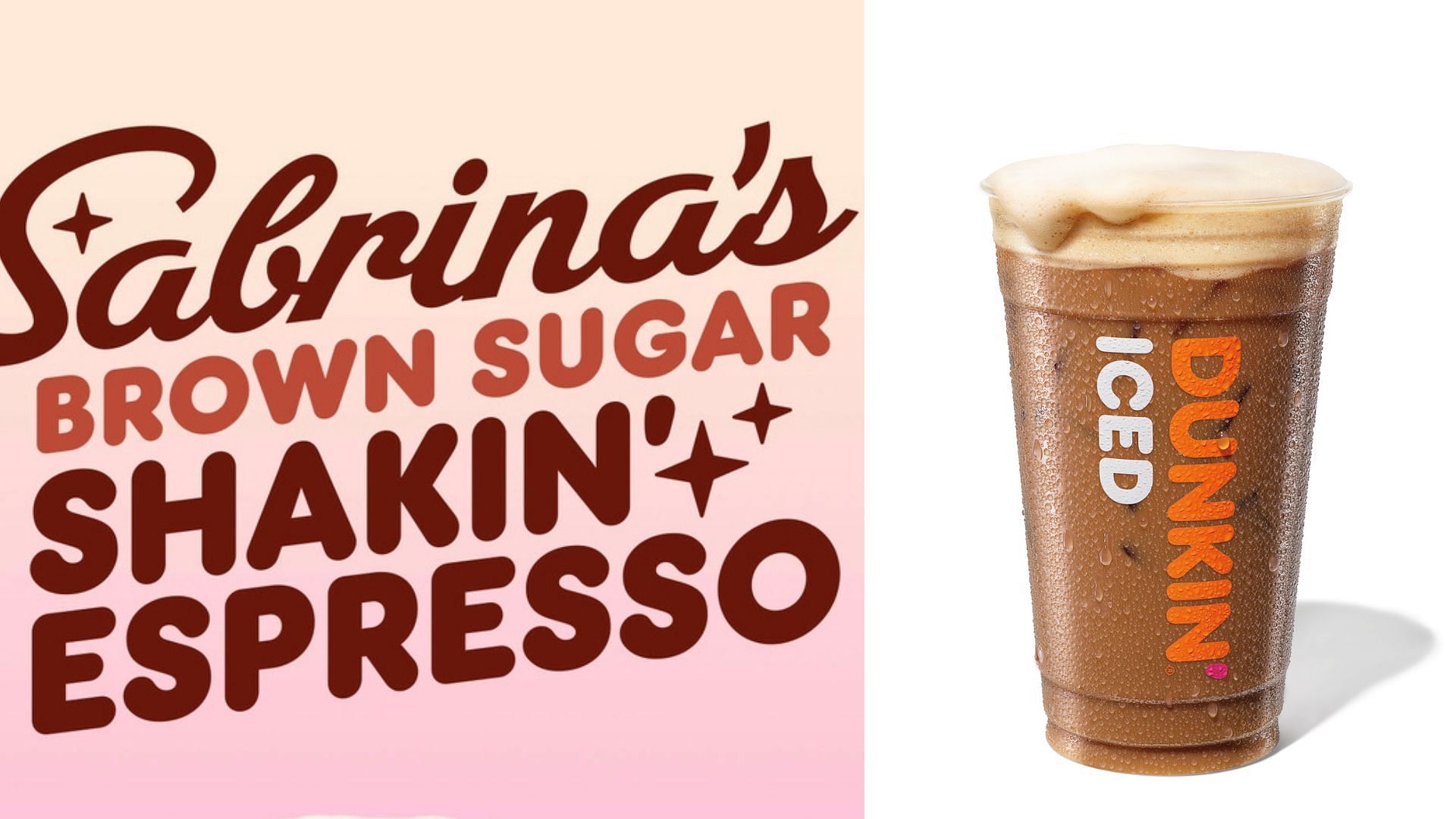 Sabrina&#039;s Brown Sugar Shakin&#039; Espresso Drink (Image via Dunkin&#039; Donuts)