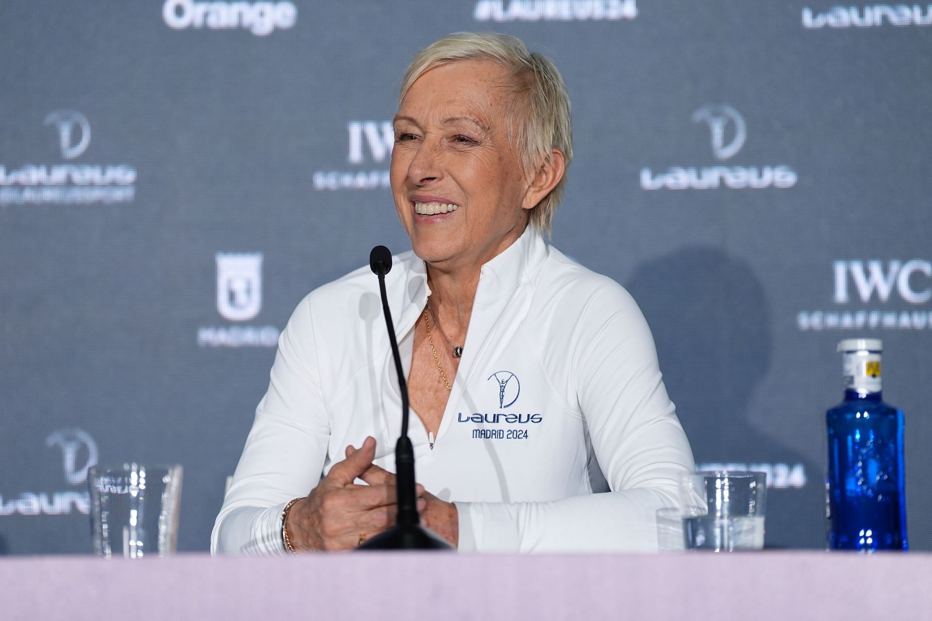 Martina Navratilova and Boris Becker Press Conference - Laureus World Sports Awards Madrid 2024 - Source: Getty