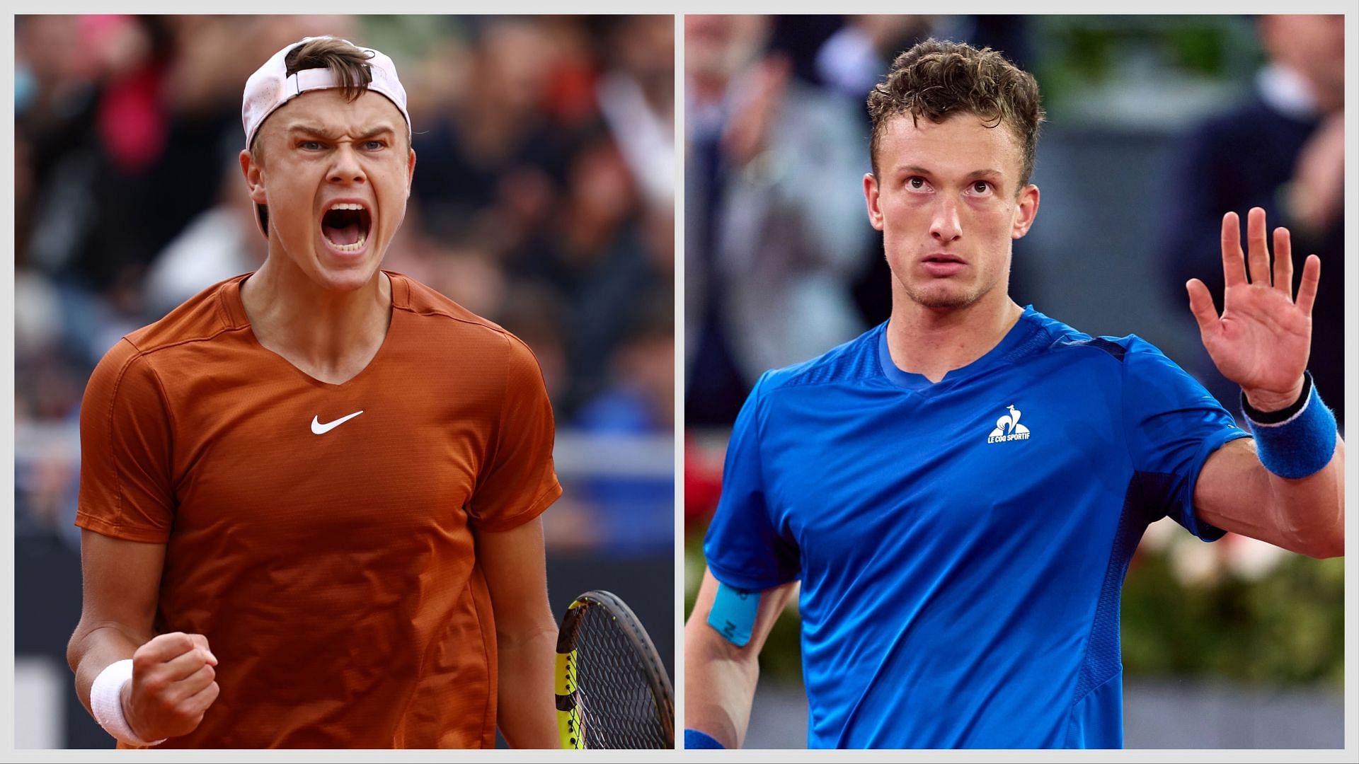 Holger Rune vs Jiri Lehecka is one of the first-round matches at the Brisbane International 2025. (Photos: Getty)