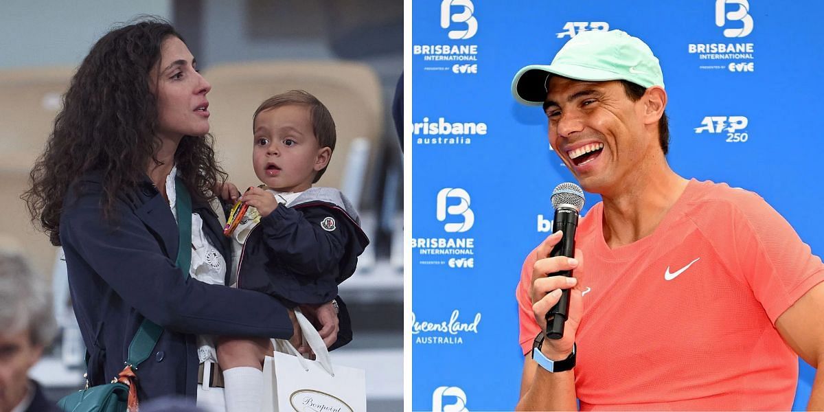 Rafael Nadal and wife Maria Francisca Perello with son ( Source - Getty Images)