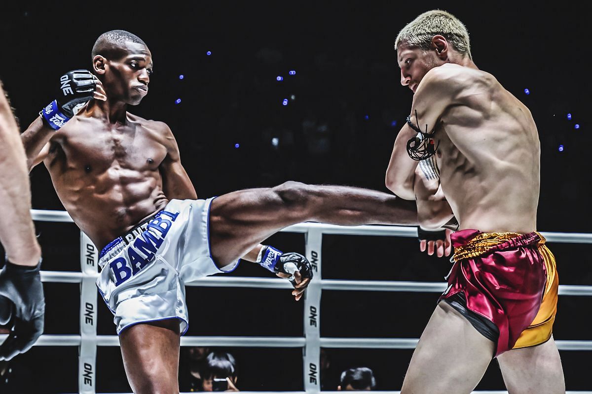 WATCH: Bampara Kouyate&rsquo;s heart-stopping and bloody duel against American rising star Luke Lessei in Bangkok -- Photo by ONE Championship