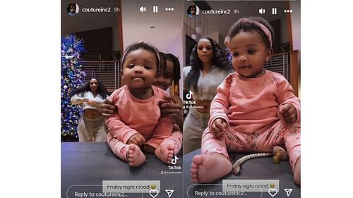 Anthony Edwards' baby mama, Jeanine Robel, shares an adorable video featuring their kids on Instagram. [photo: @counterinc2/IG]