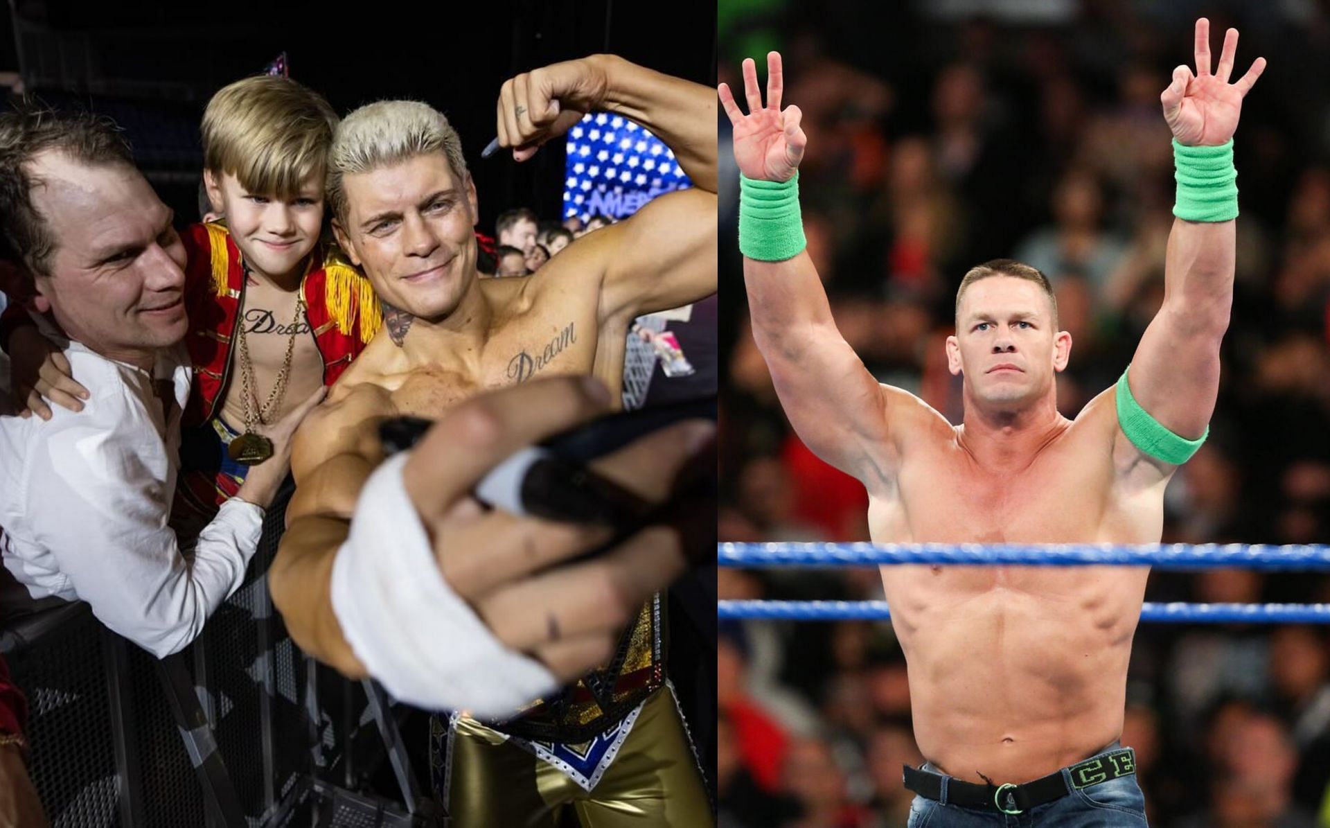 WWE दिग्गज जॉन सीना की जगह क्या कोडी रोड्स ने ली है? (Photo: Cody Rhodes Instagram &amp; WWE.com)