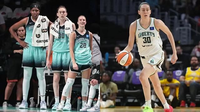 Breanna Stewart of the New York Liberty alongside her teammates. Photo Credits: Imagn