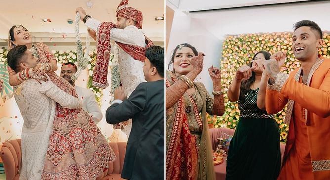 [In pictures] Suryakumar Yadav shares candid pictures from his sister's wedding