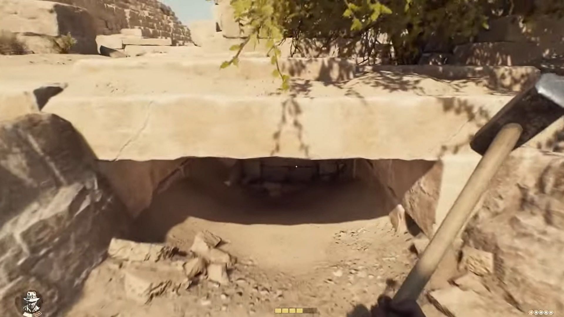 Head through the secret path (Image via Bethesda/ Youtube@ Trophygamers)