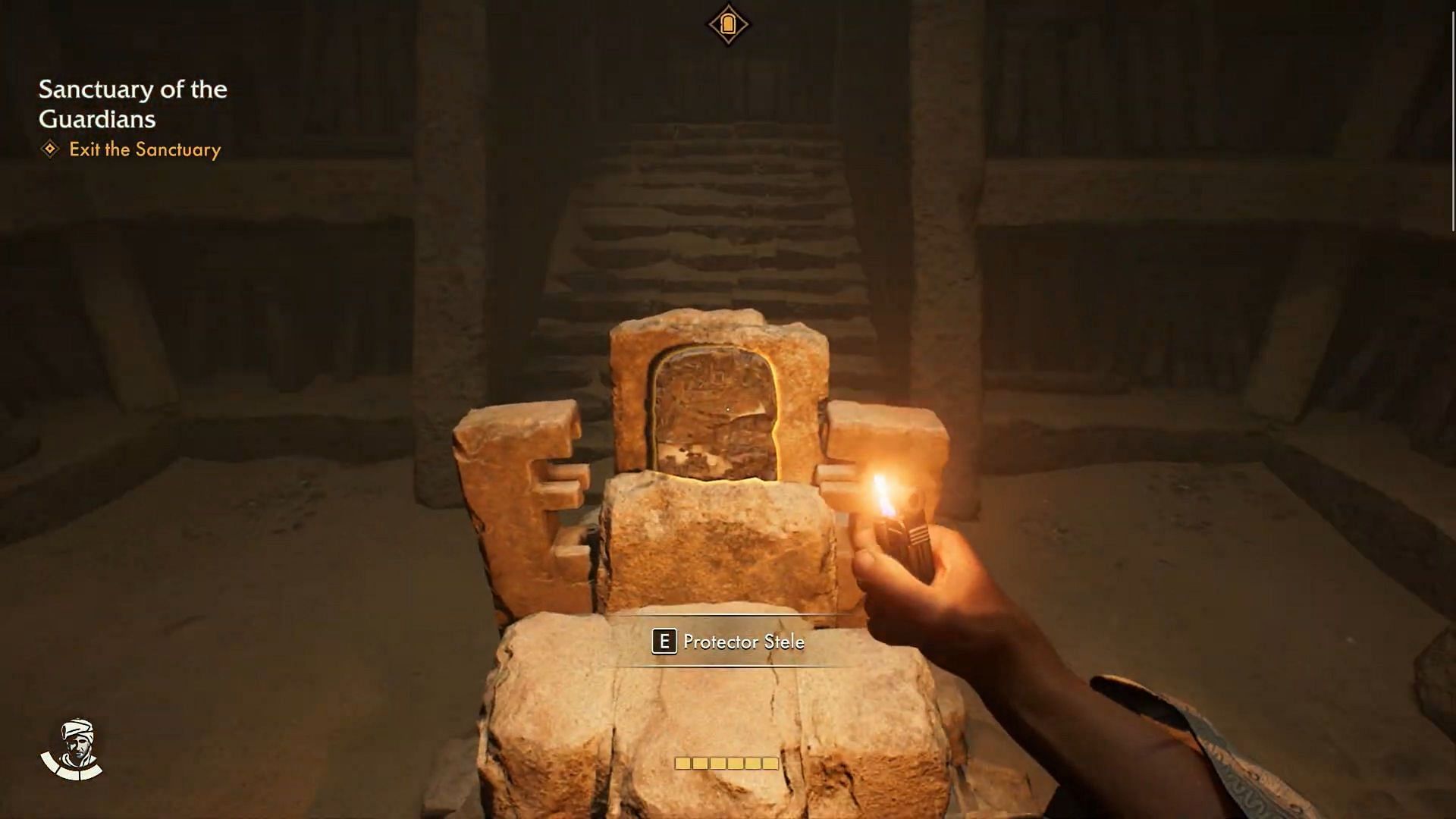 Take the Stele and exit from the door on the right (Image via Bethesda Softworks || YouTube/@WoW Quests)