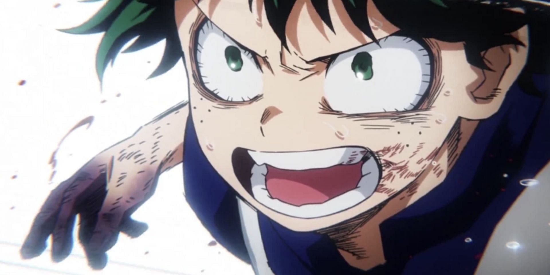 Deku as seen in anime (Image via Studio Bones)