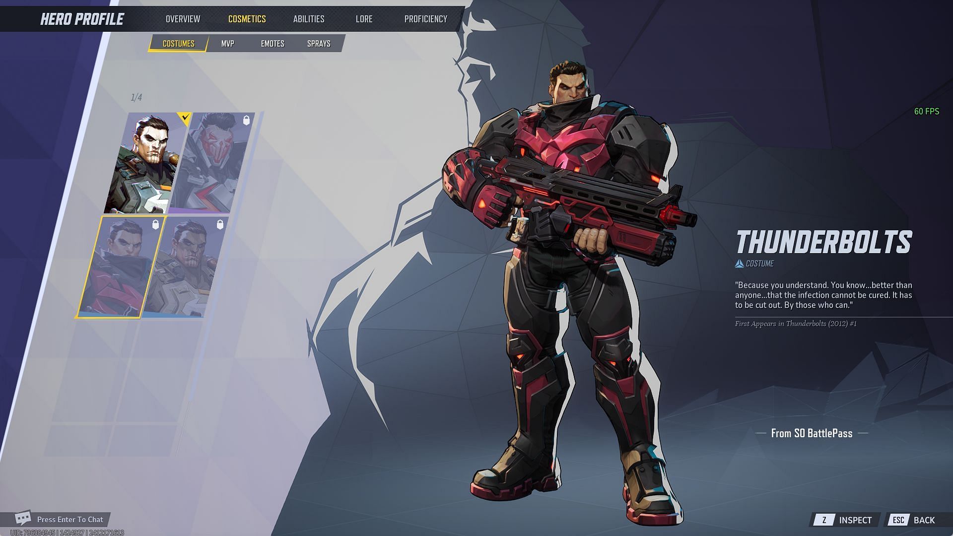 The Punisher&#039;s Thunderbolts skin in Marvel Rivals (Image via NetEase Games)