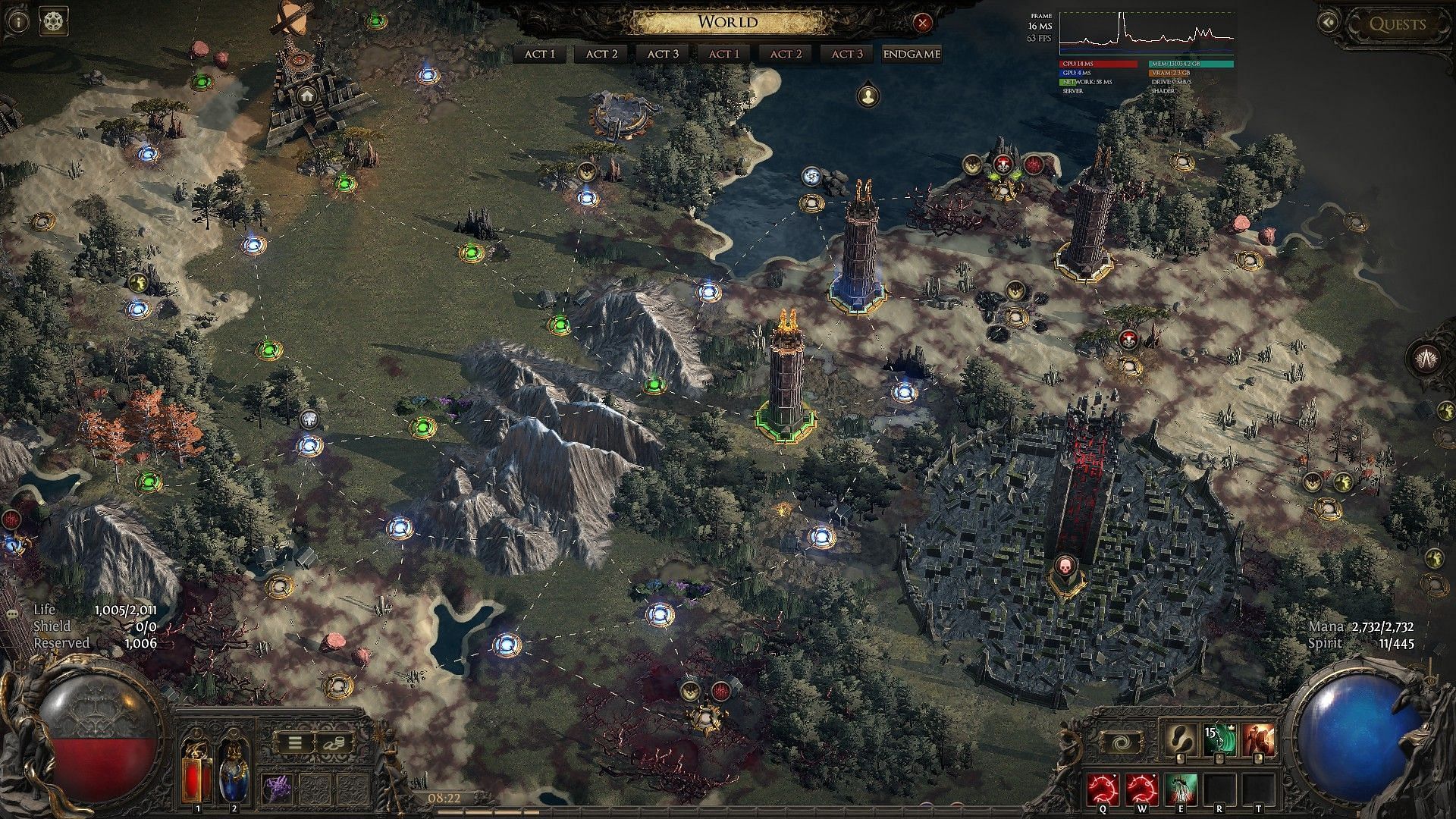 The Burning Monolith on the map (Image via GGG)