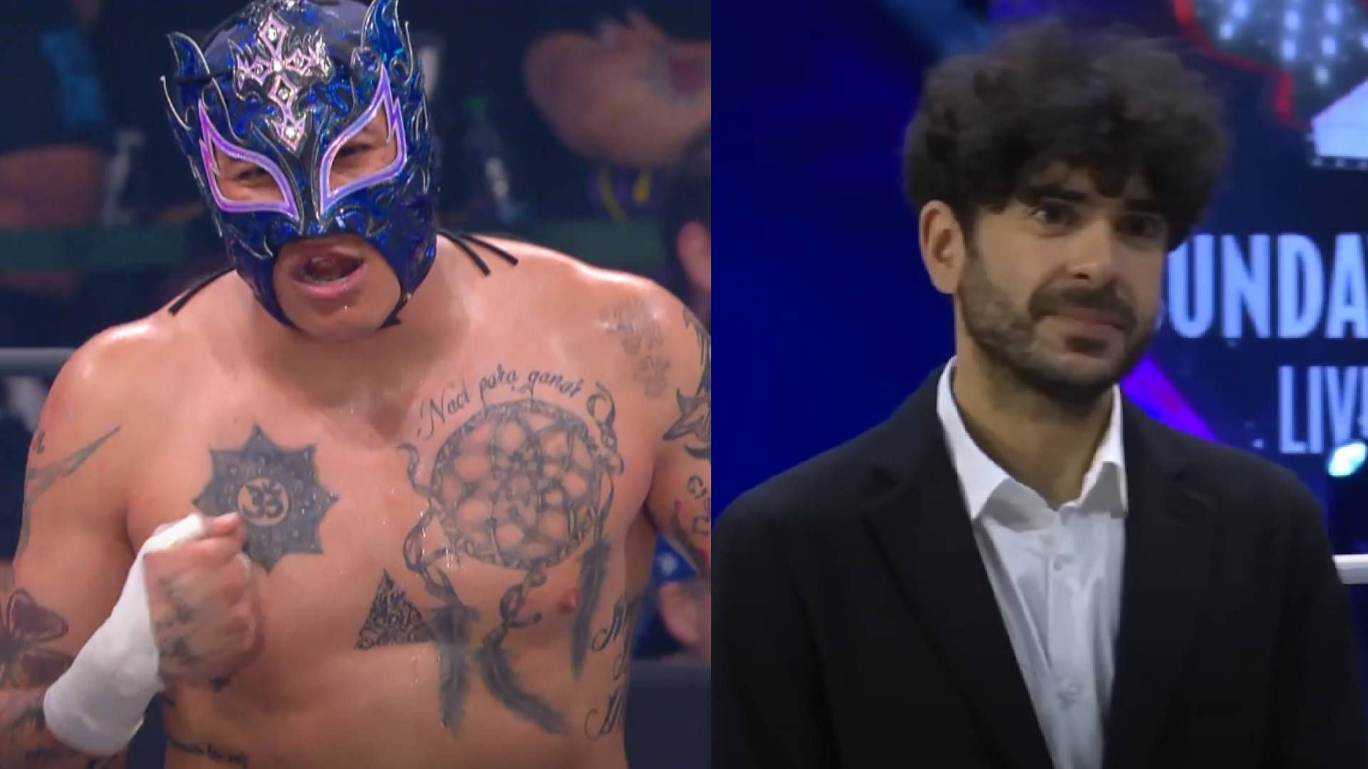 Rey Fenix and Tony Khan