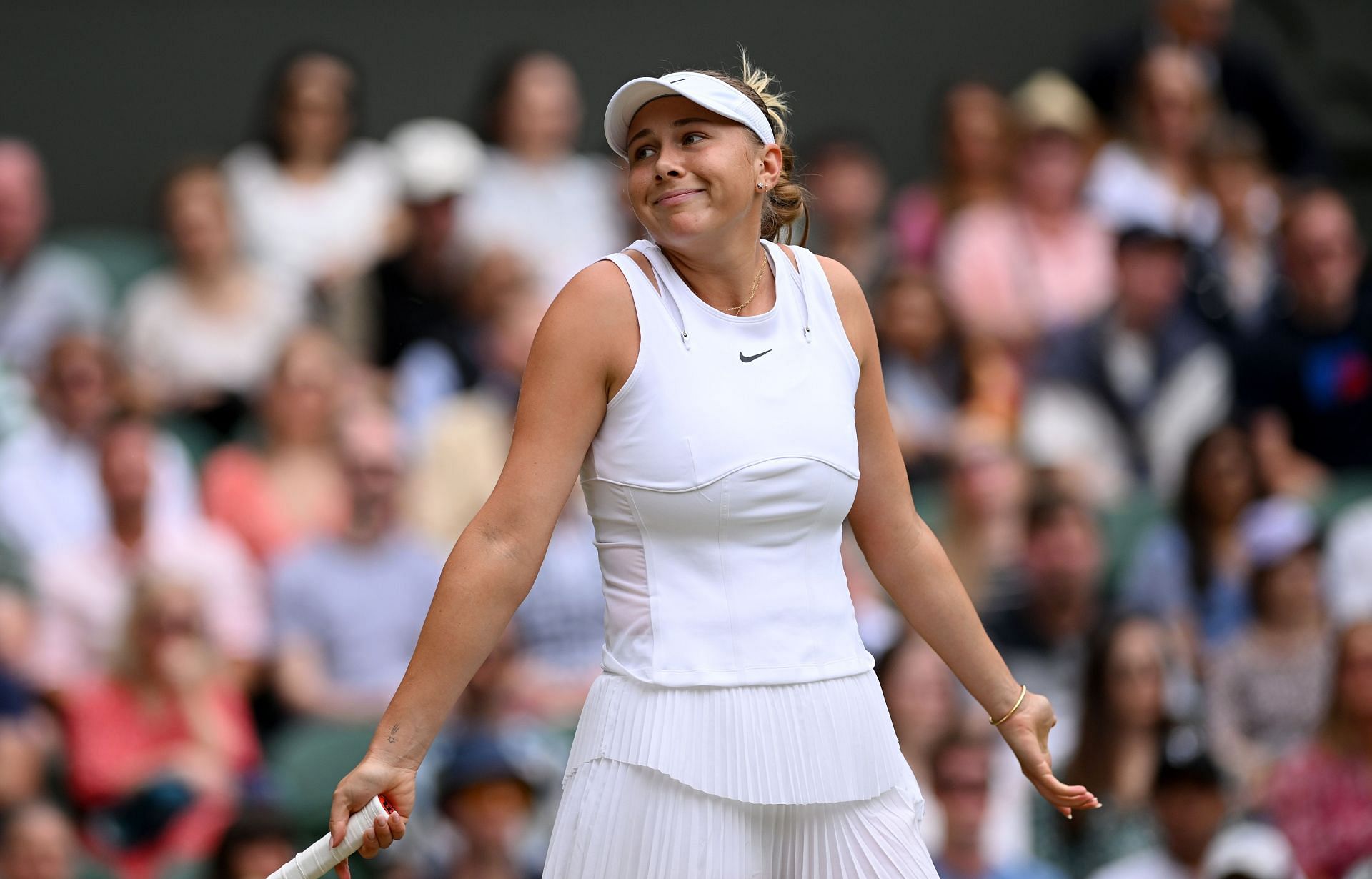 Amanda Anisimova at Wimbledon- Source: Getty