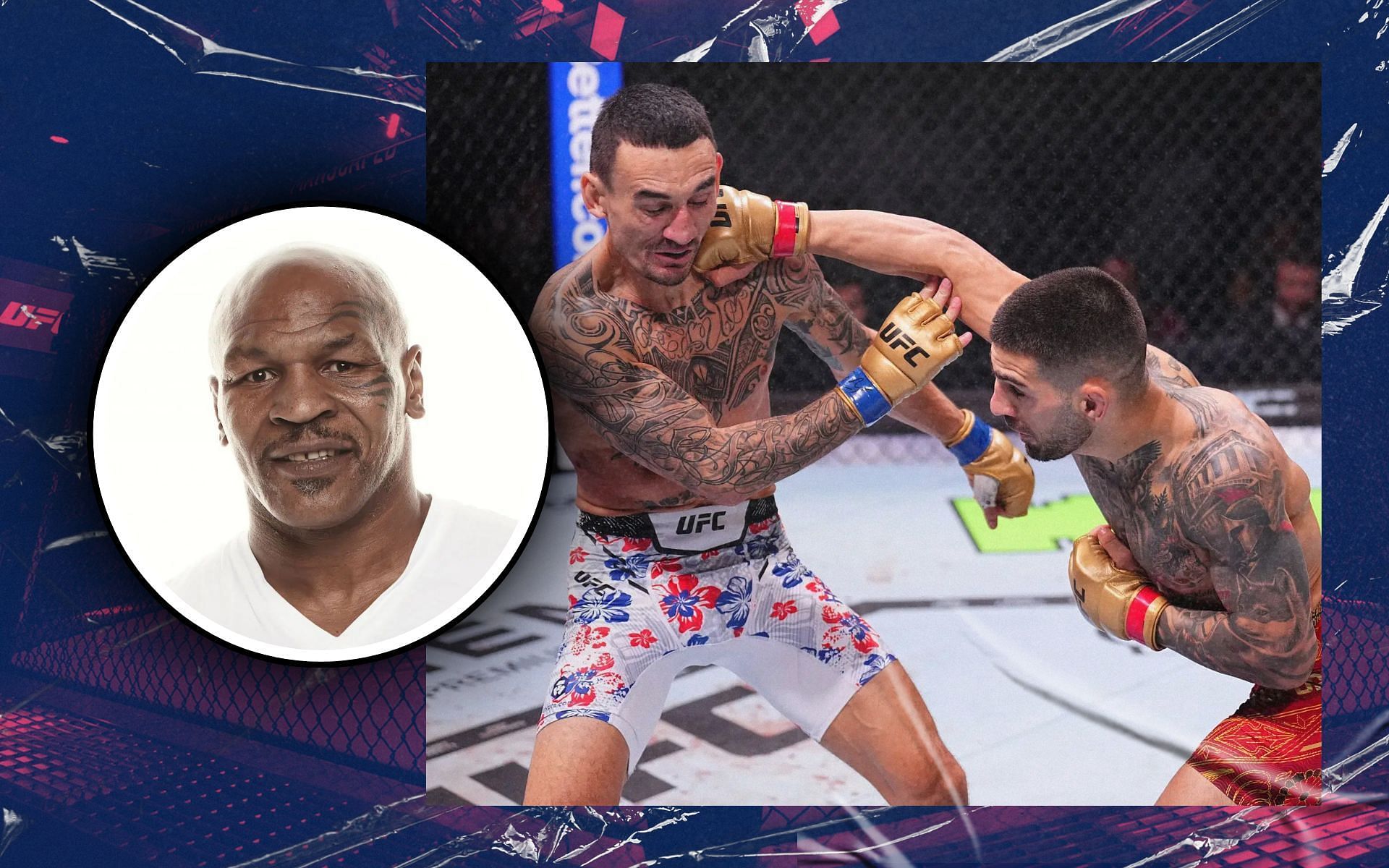 When Mike Tyson (inset) reacted to Ilia Topuria