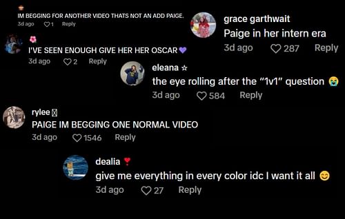 Fans react to Paige Bueckers' Unrivaled video on TikTok