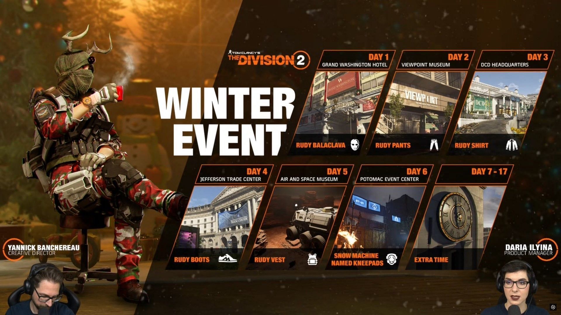 The Division 2 winter event roadmap (Image via Ubisoft)