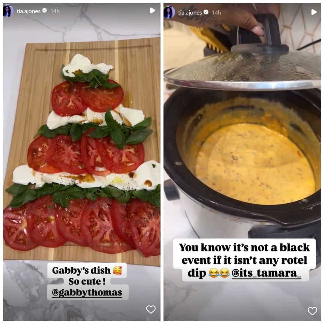 Screenshot of Thomas and Clark&rsquo;s dishes. Credits - Instagram/ tia.ajones