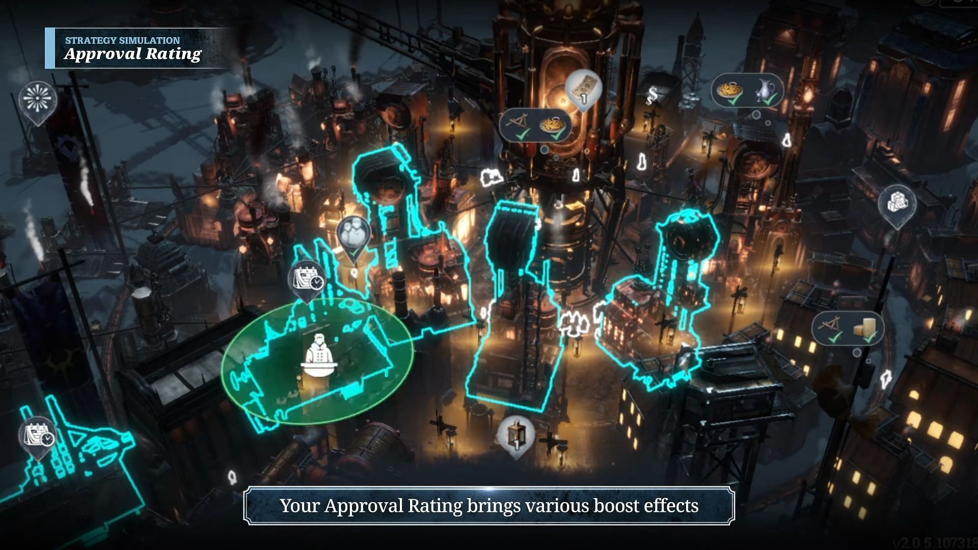 Selecting the right law is important to survive extreme weather in Frostpunk Beyond the Ice (Image via Com2uS)