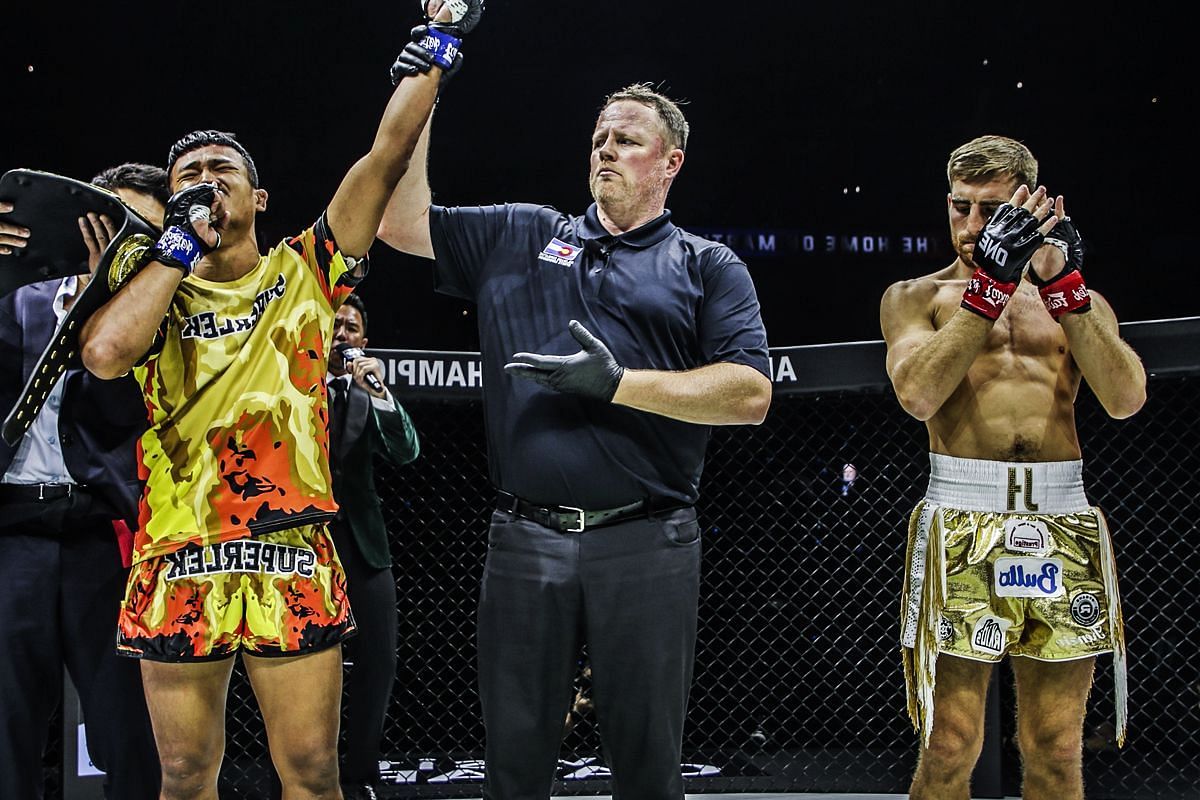 Jonathan Haggerty (R) and Superlek (L) | Image credit: ONE Championship