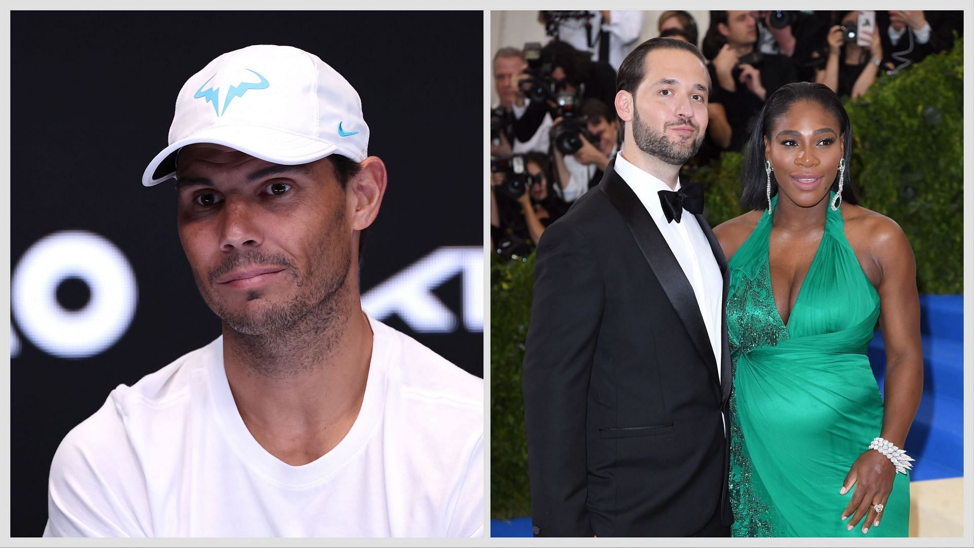 Rafael Nadal, Serena Williams and Alexis Ohanian