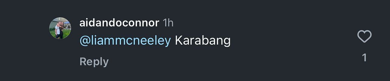 &quot;Karabang,&quot; a fan later responded.