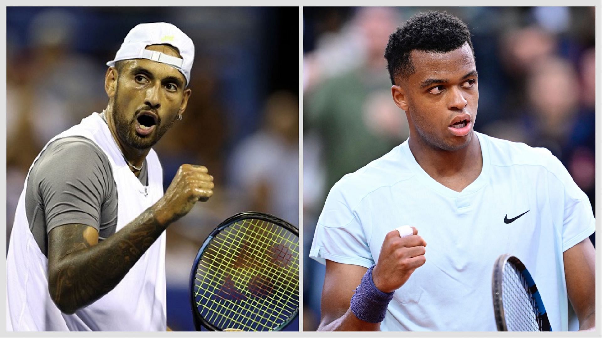 Nick Kyrgios vs Giovanni Mpetshi Perricard is one of the first-round matches at the Brisbane International 2025. (Photos: Getty)