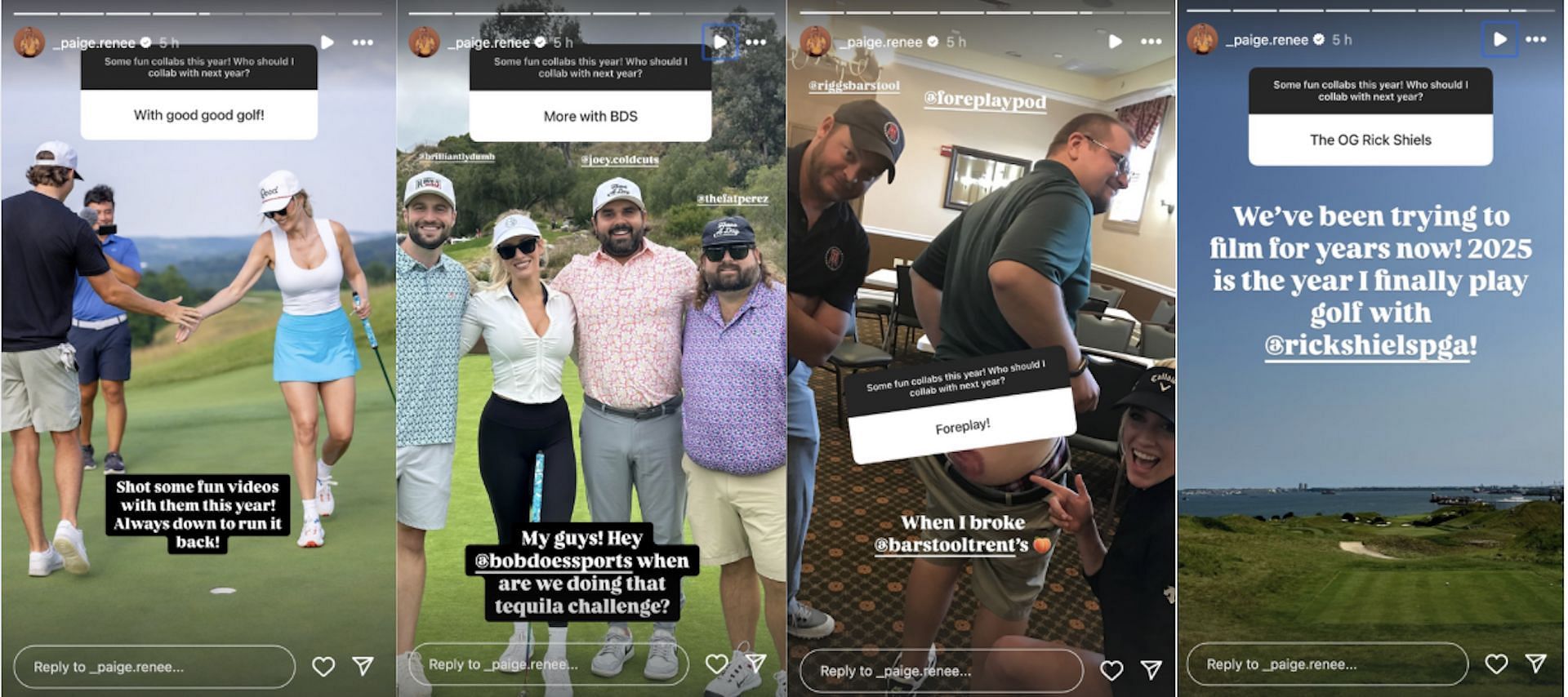 Paige Spiranac&#039;s fans offer new content ideas for 2025 (via Instagram @_paige.renee)