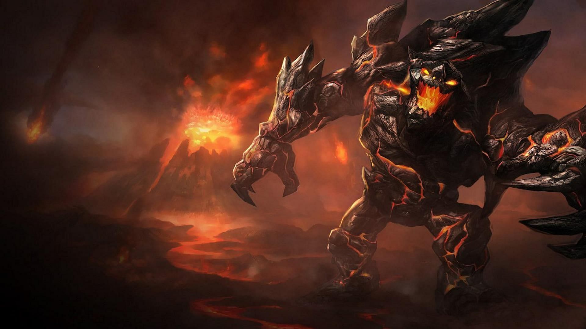 Obsidian Malphite in League of Legends (Image via Riot Games)