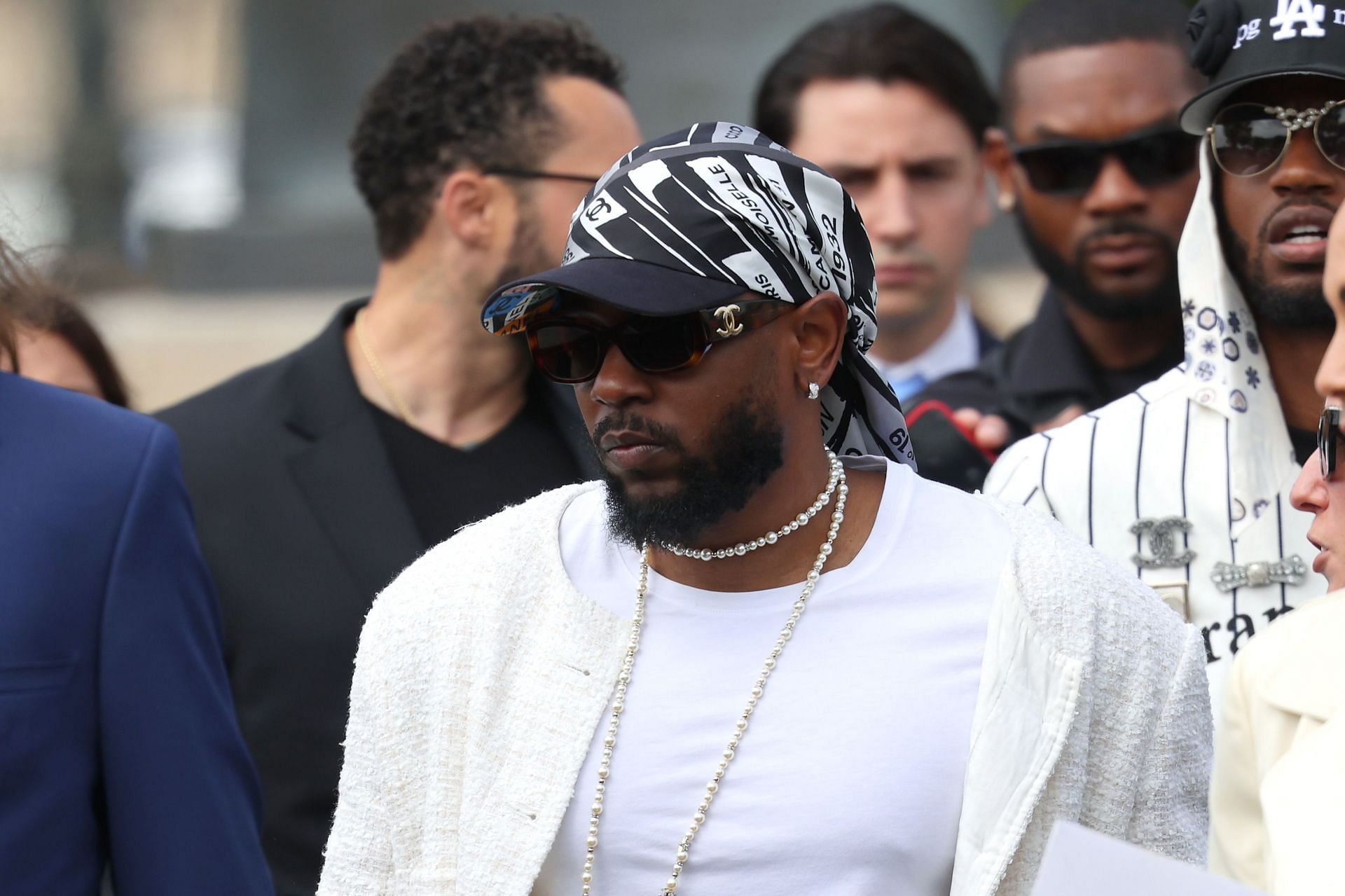 Chanel : Outside Arrivals - Paris Fashion Week - Haute Couture Fall/Winter 2023/2024 - Source: Getty