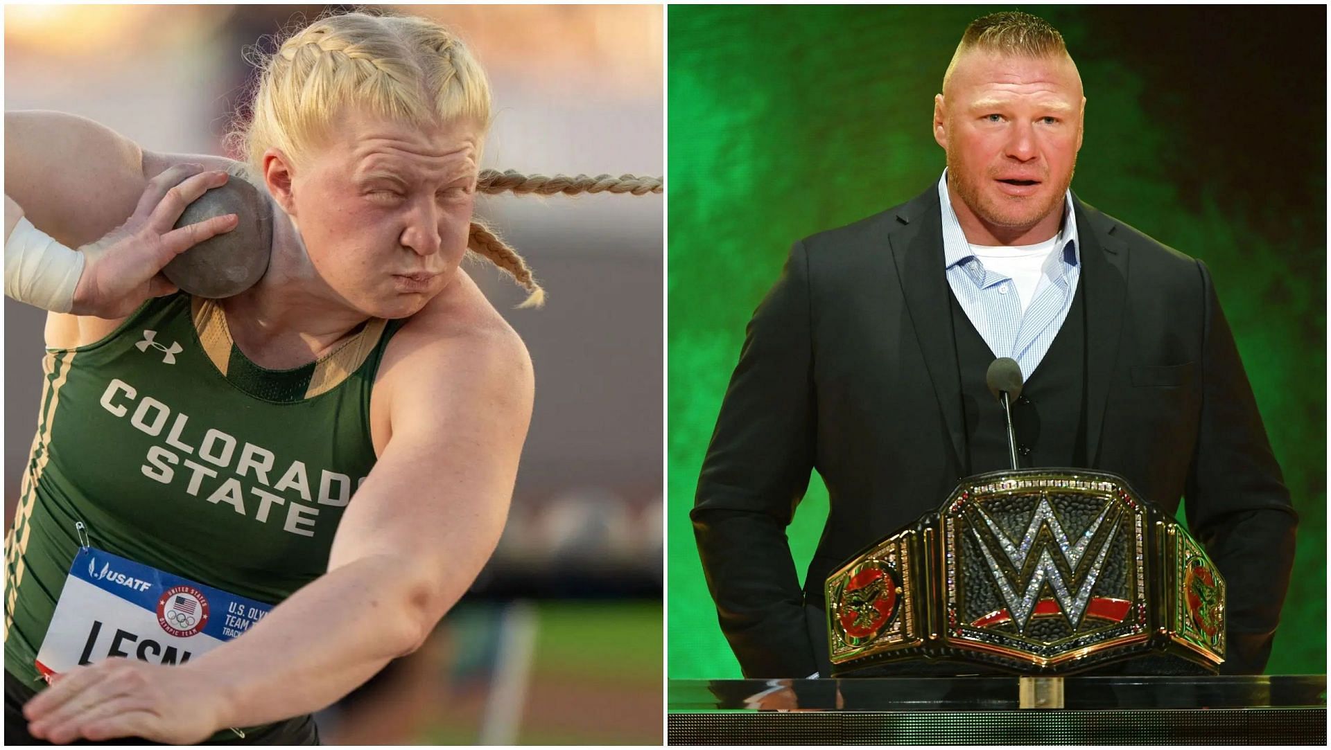 Brock Lesnar and Mya Lesnar