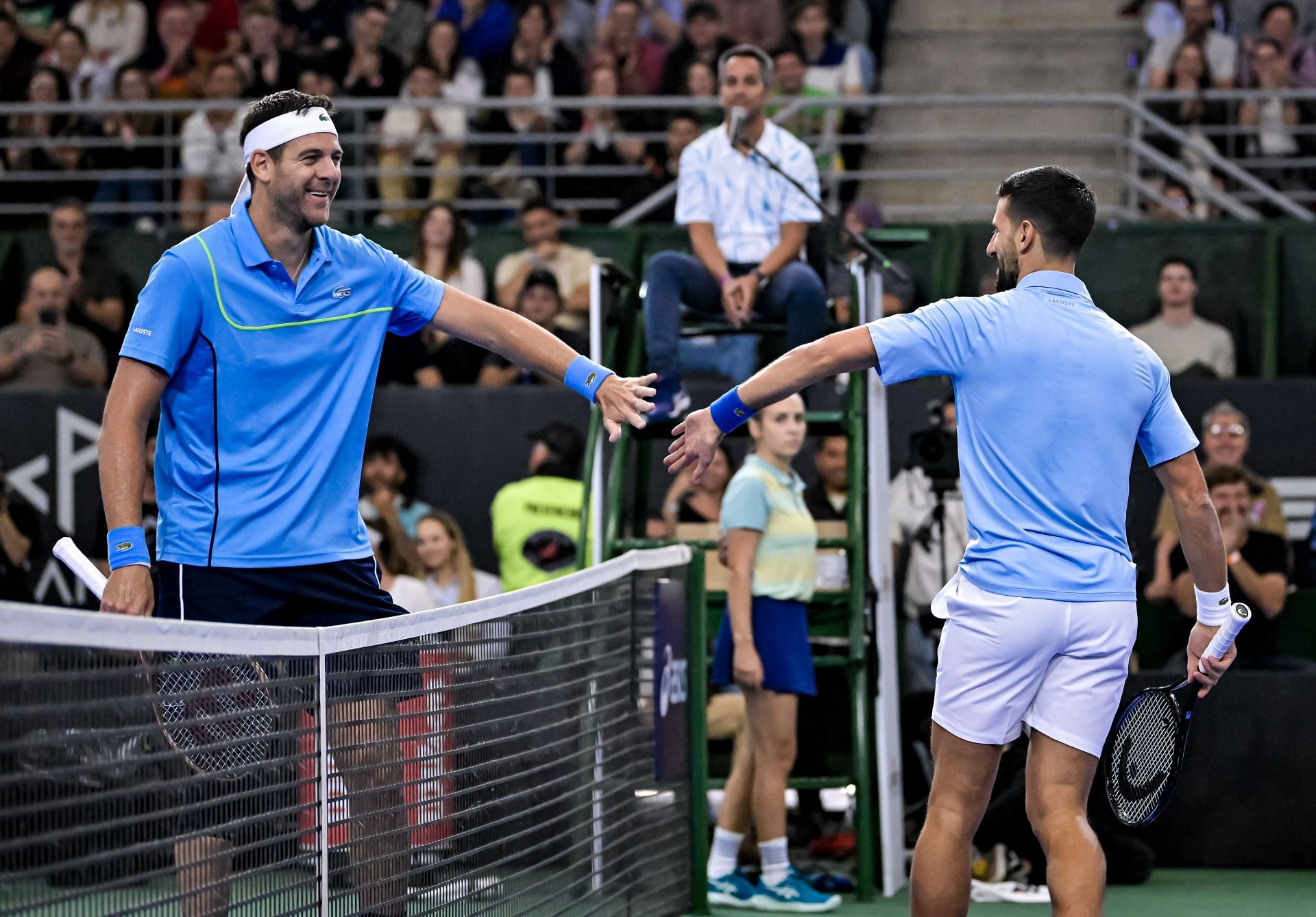 Juan Martin Del Potro Plays Against Novak Djokovic In Farewell Game (Source: Getty)