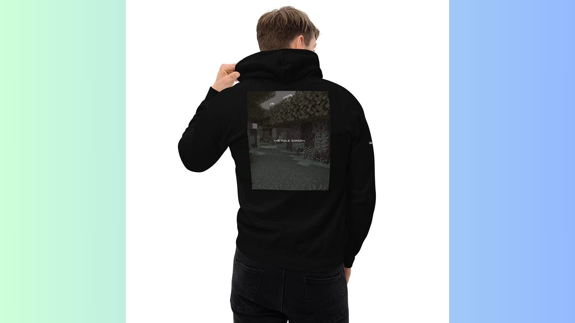 This hoodie is a great piece of merchandise for fans of the new Pale Garden biome (image via shop.minecraft.net)