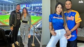 In Photos: Luis Arraez's wife Gladys Penalver stuns in red with Padres star and their kids as the family channels Christmas vibes