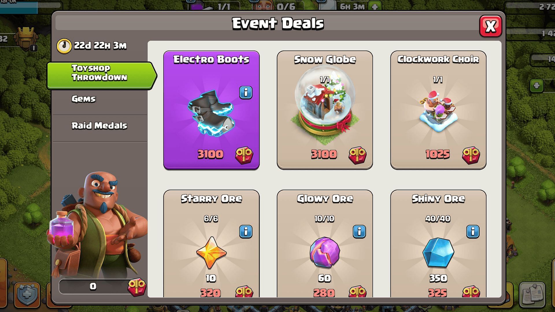 Event Deals in the Trader Shop (Image via Supercell)