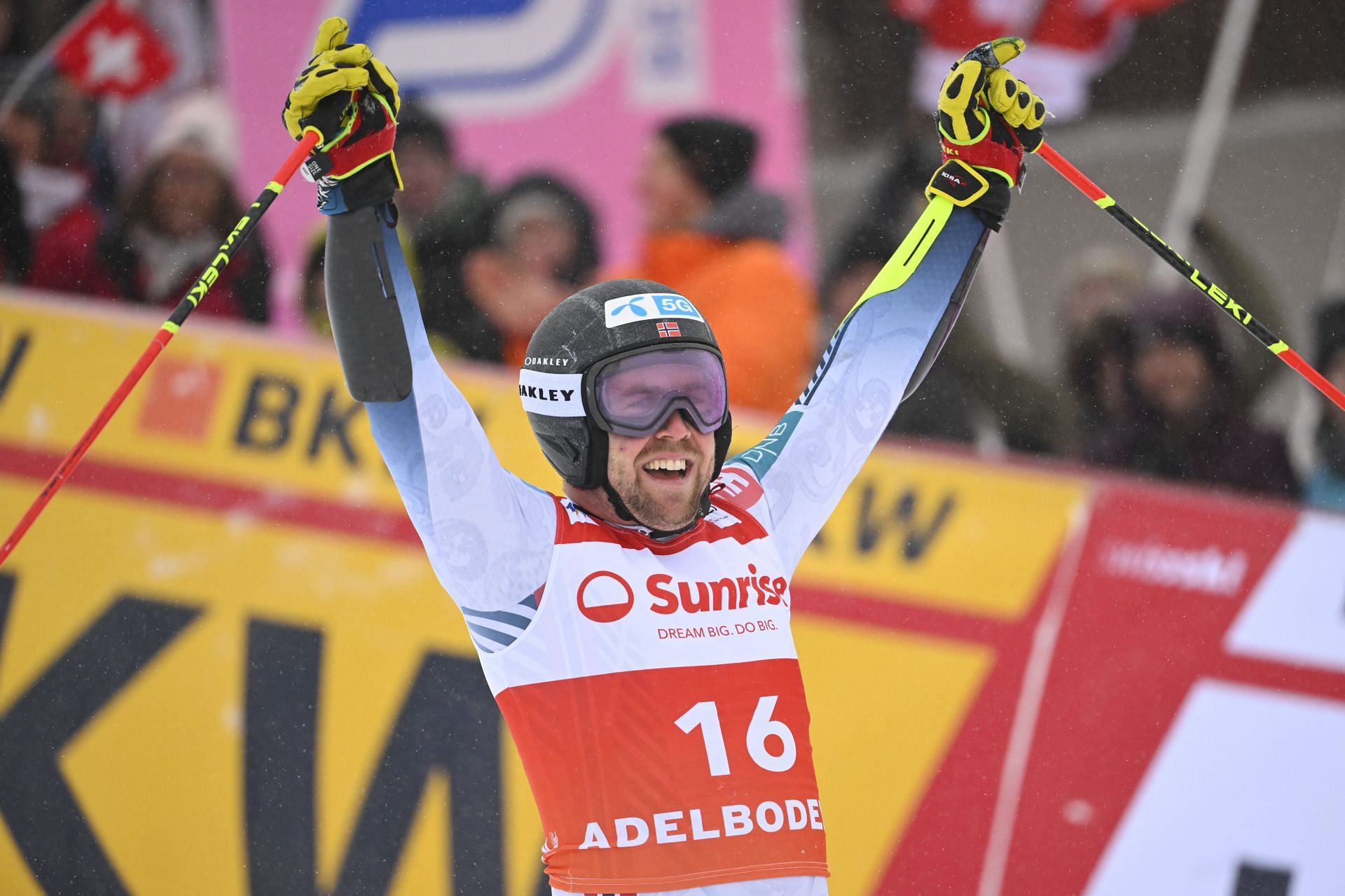 Aleksander Kilde during the Audi FIS Alpine Ski World Cup Men&#039;s Giant Slalom (Image Source: Getty)